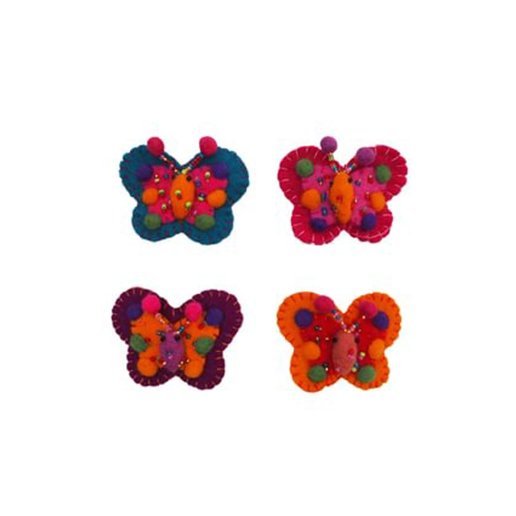 Felt butterfly brooch (sold singly)