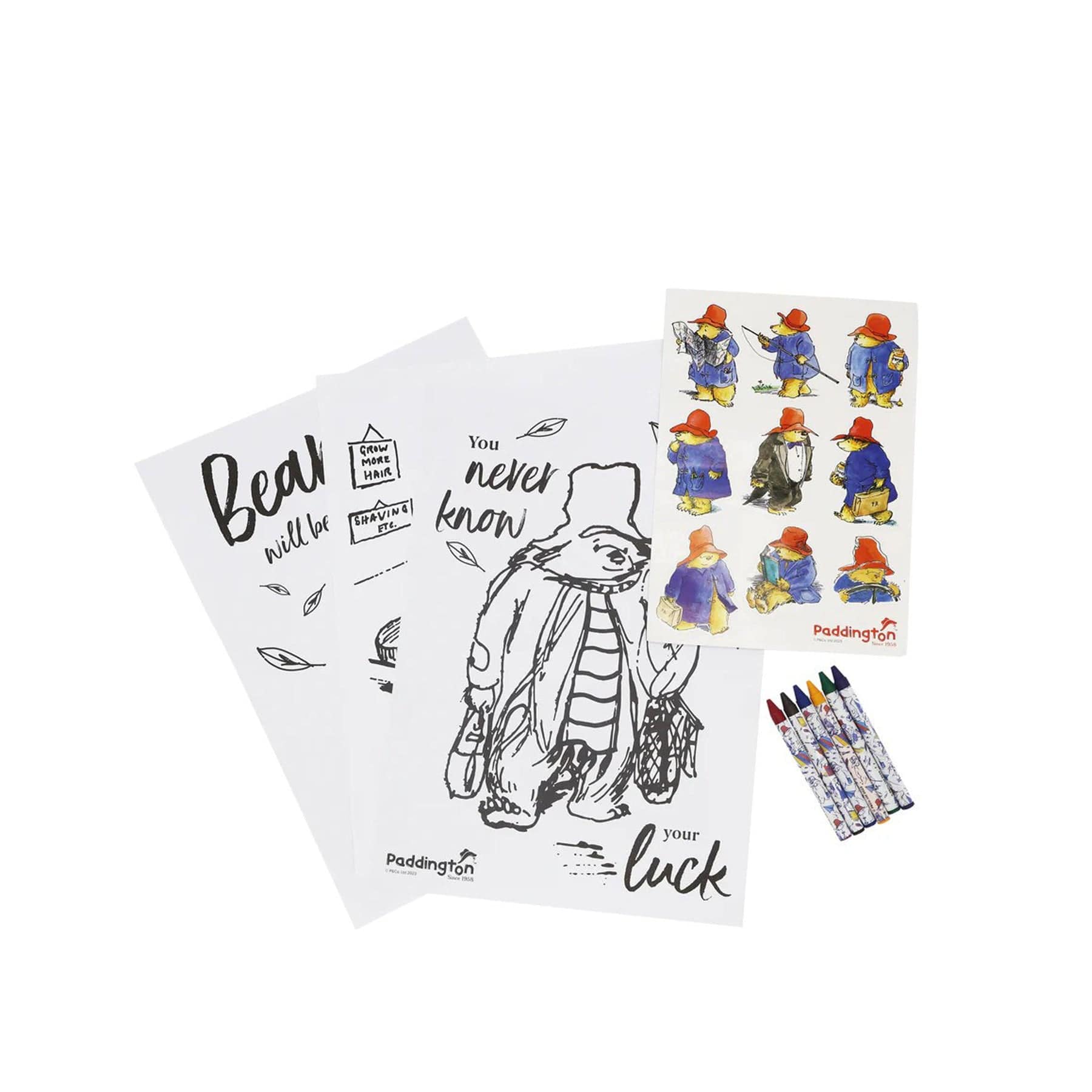 Paddington A4 colouring set