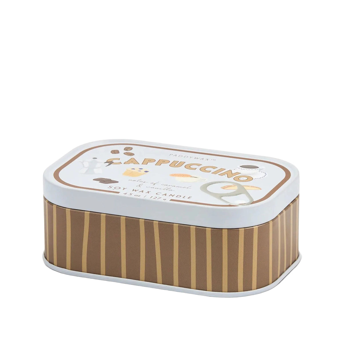 Cappuccino tin candle