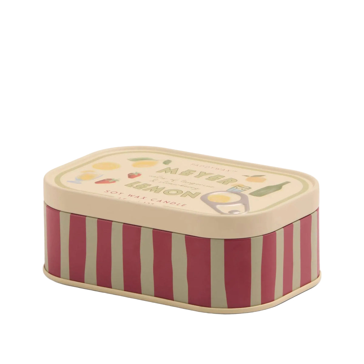 Meyer lemon tin candle