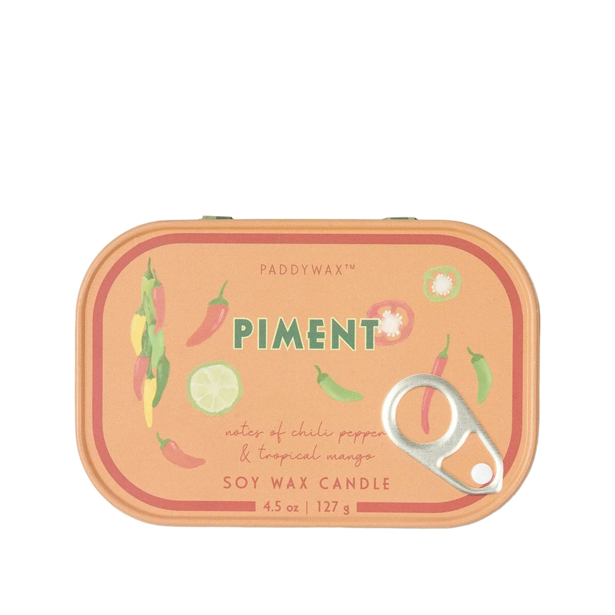 Piment tin candle