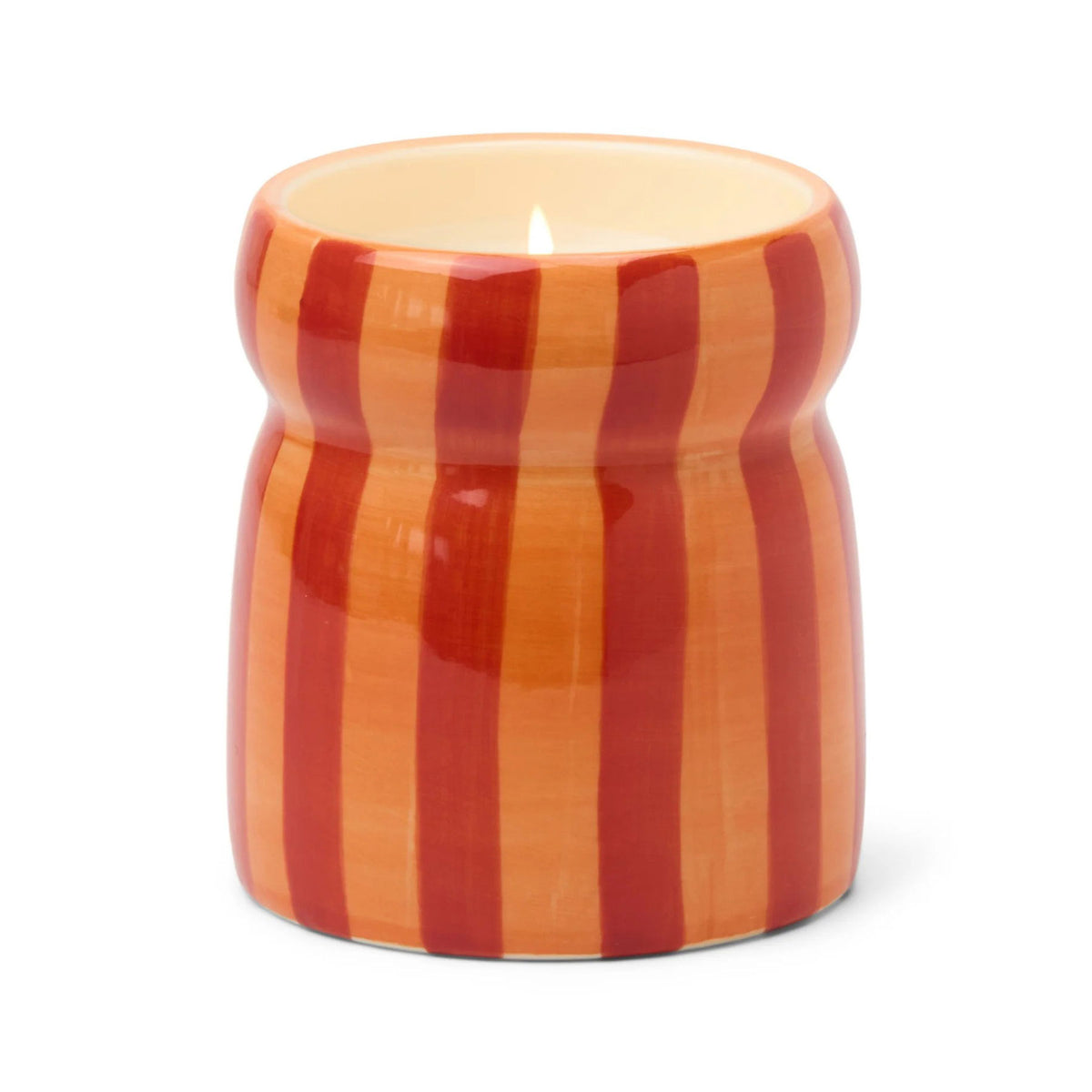 Spiced apple striped candle