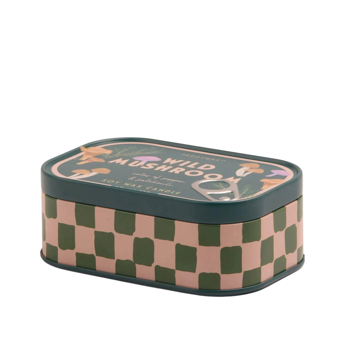 Wild mushroom tin candle