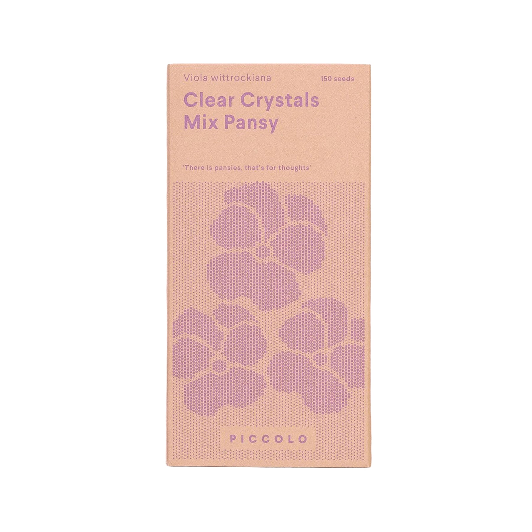 Pansy clear crystals mix seeds