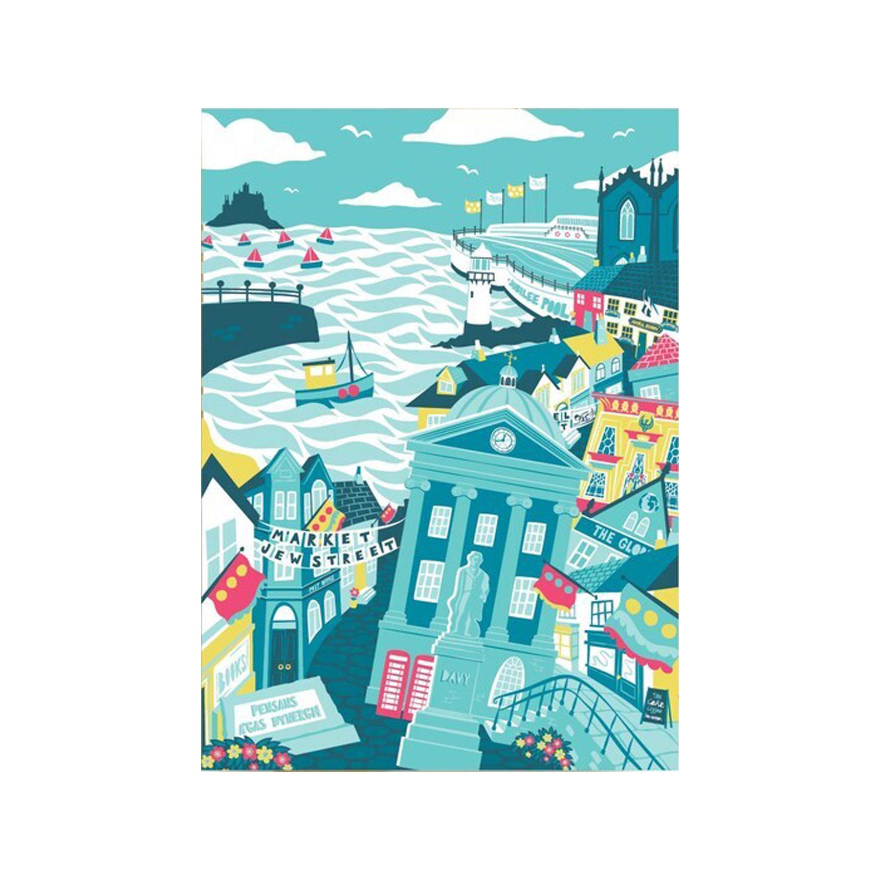 Penzance greetings card
