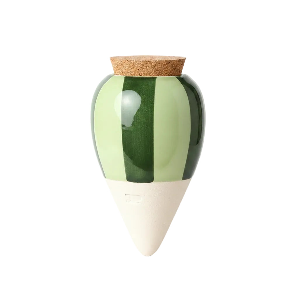 Hydrating olla green and green striped
