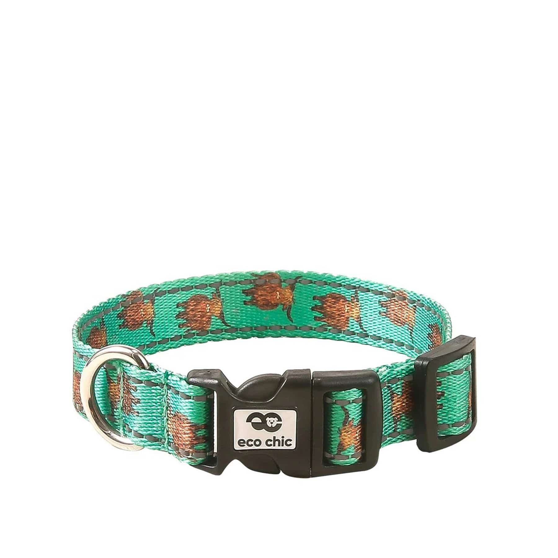 Recycled dog collar highland cow