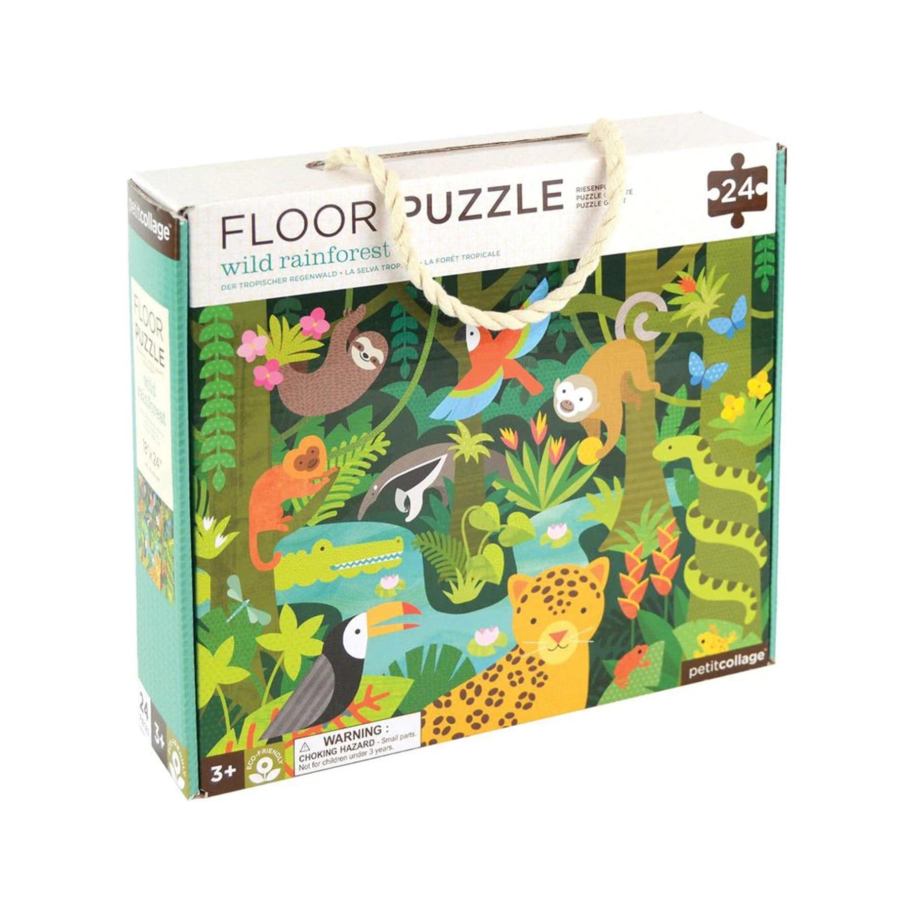 Wild rainforest 24-piece floor puzzle