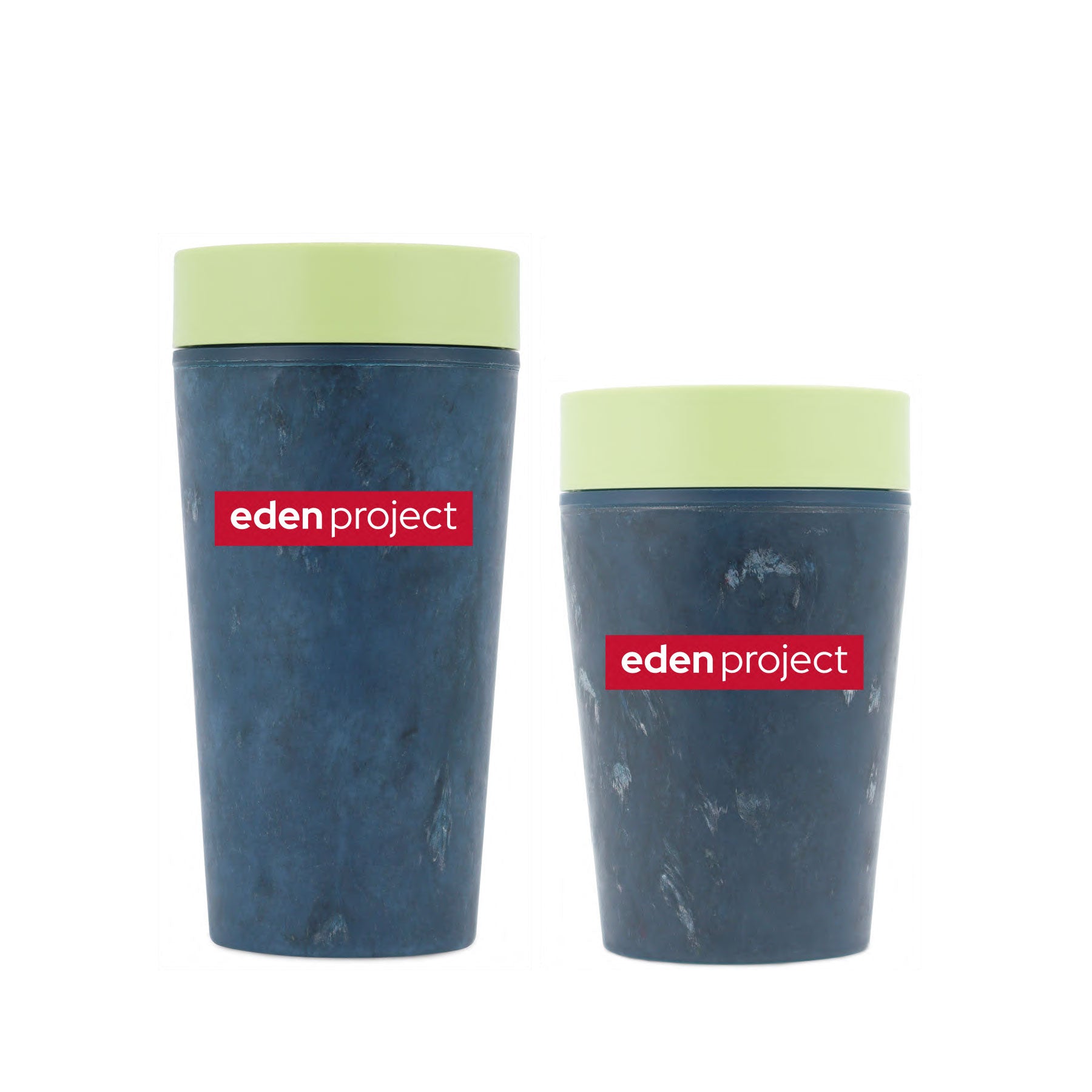 Reusable coffee cup made from fabric waste