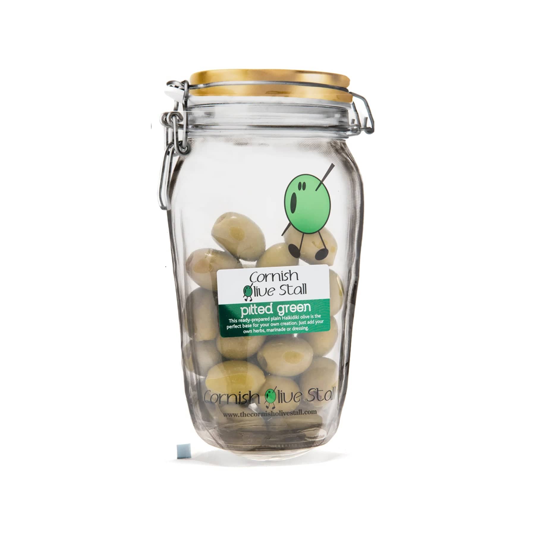 Pitted green olives 200g