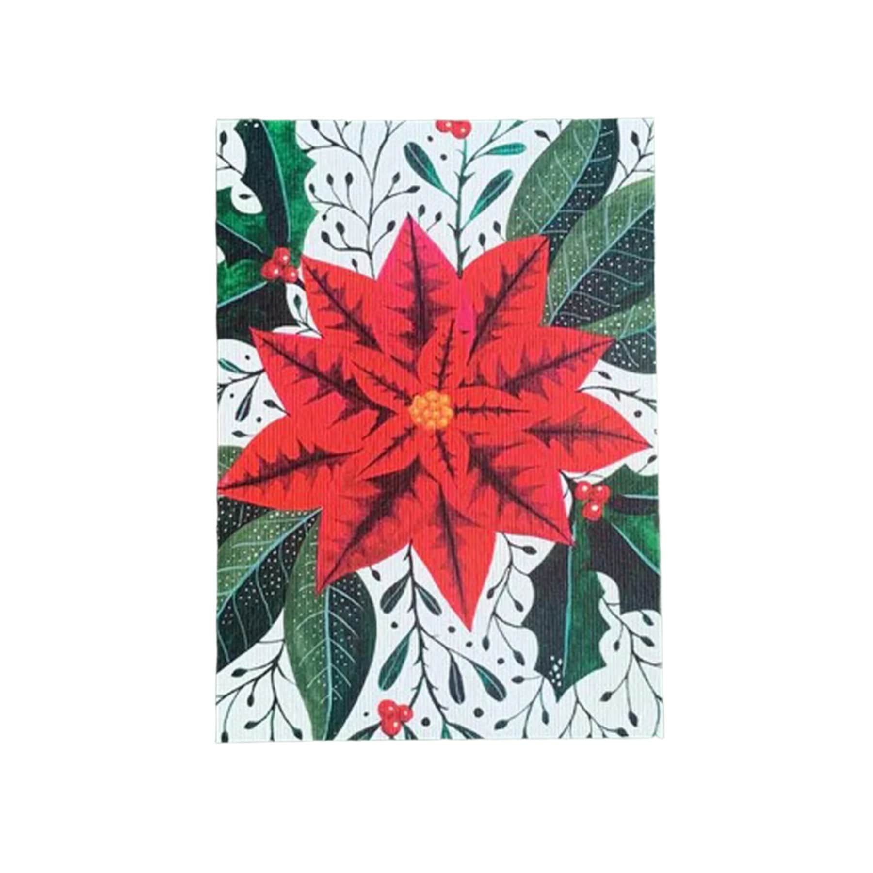 Poinsettia Christmas card