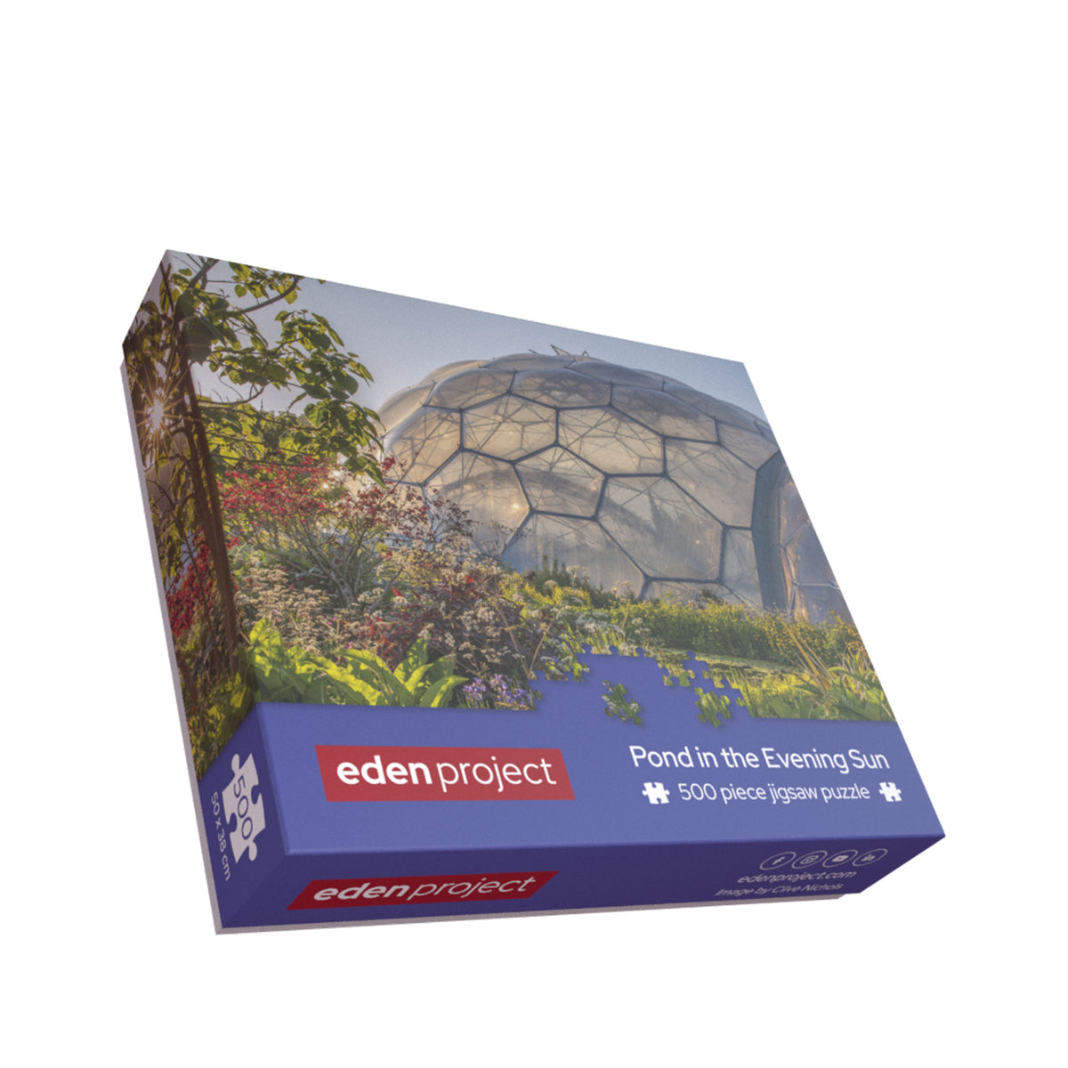 Pond in the evening sun jigsaw puzzle