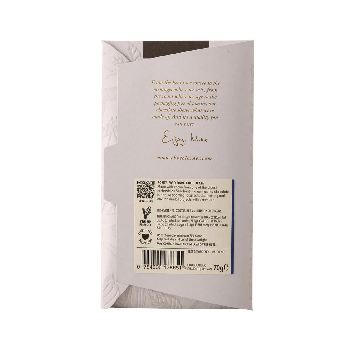 Ponta figo 70% dark chocolate 70g