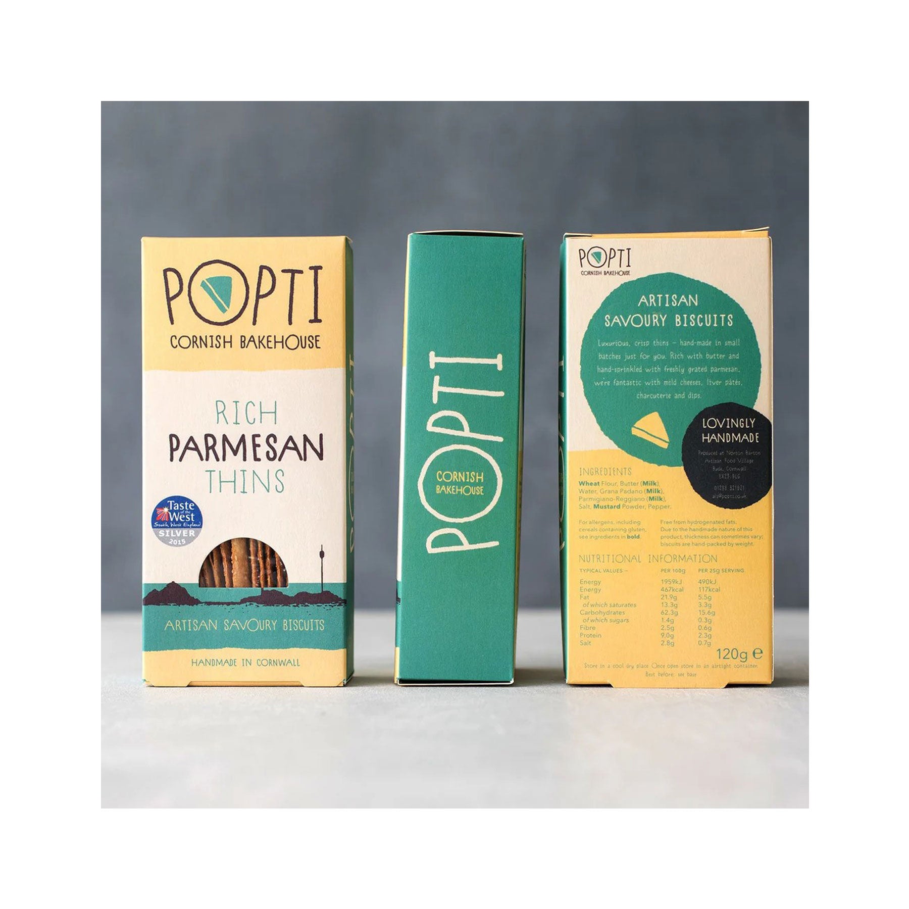 Rich parmesan savoury thins 120g