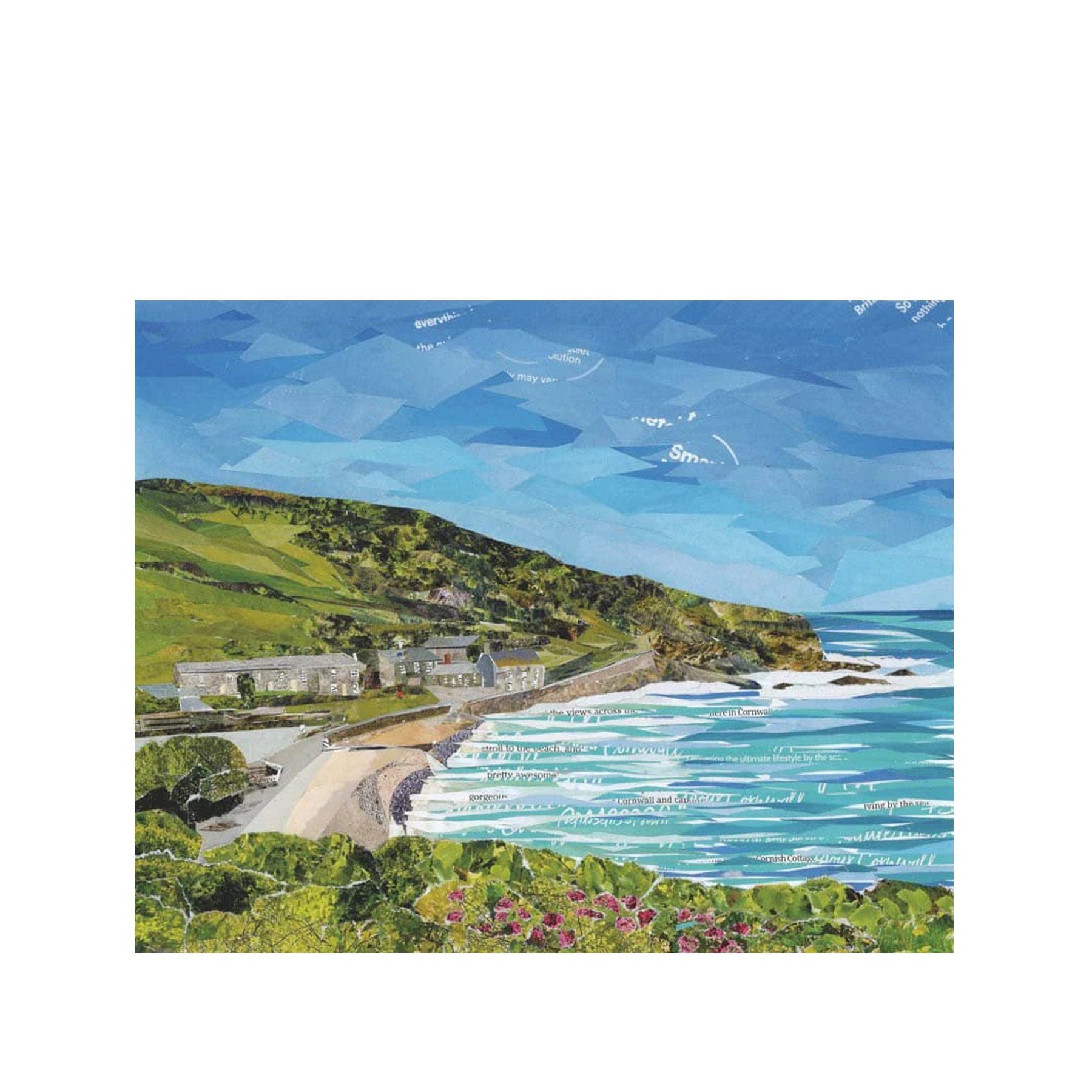 Portholland Roseland Peninsula greetings card