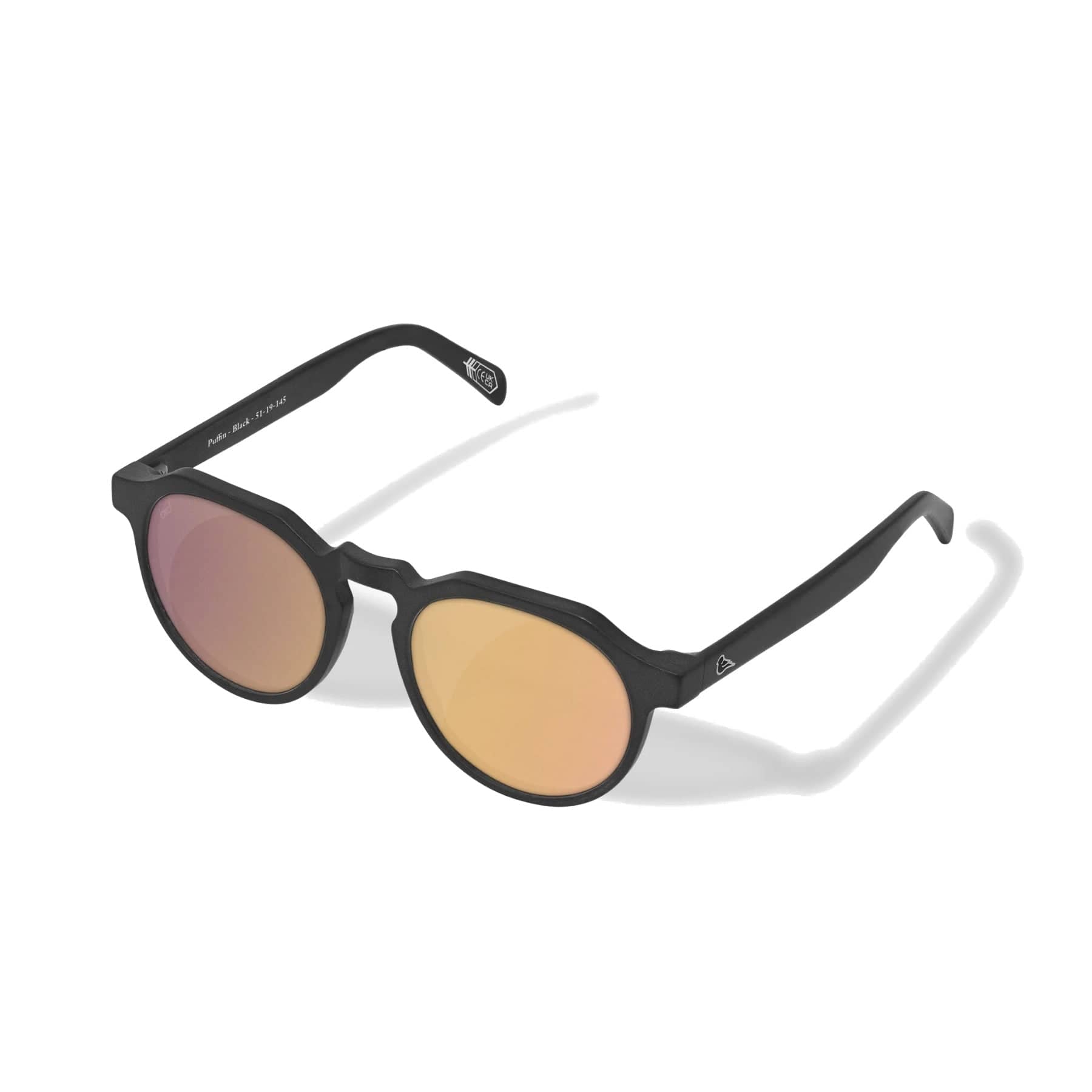 Puffin pink mirror lens sunglasses