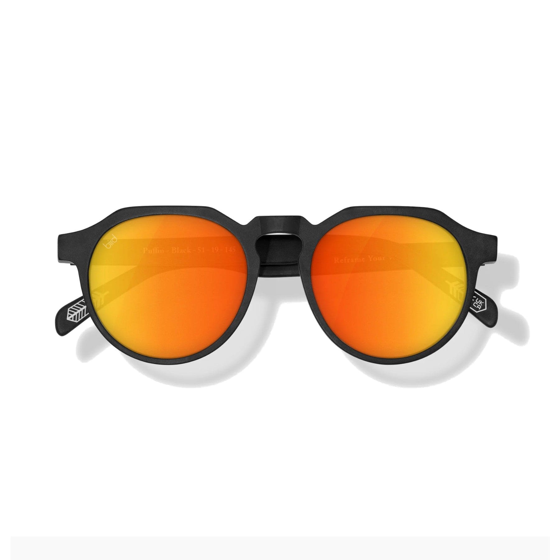 Puffin red mirror lens sunglasses