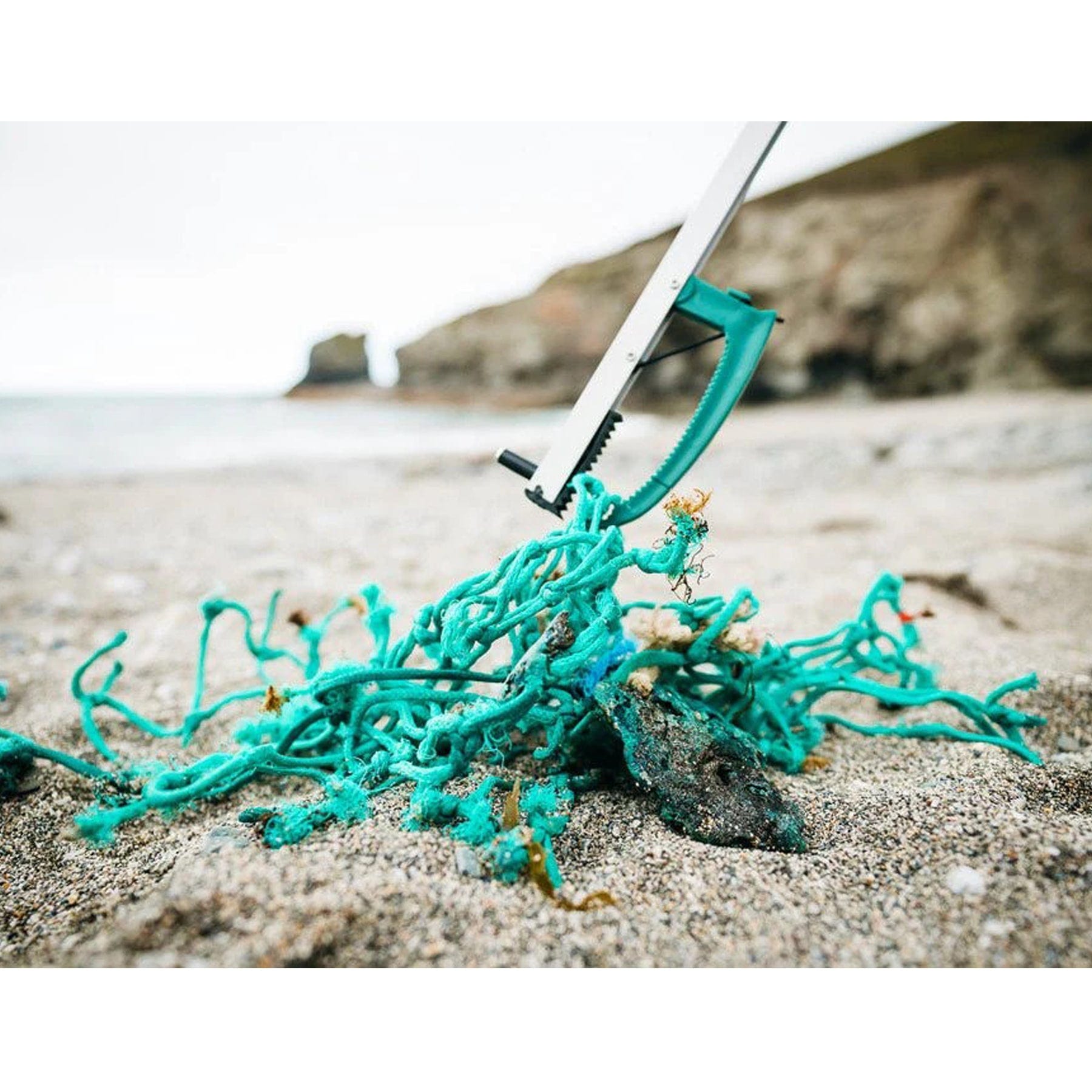 Recycled ocean plastic litter picker