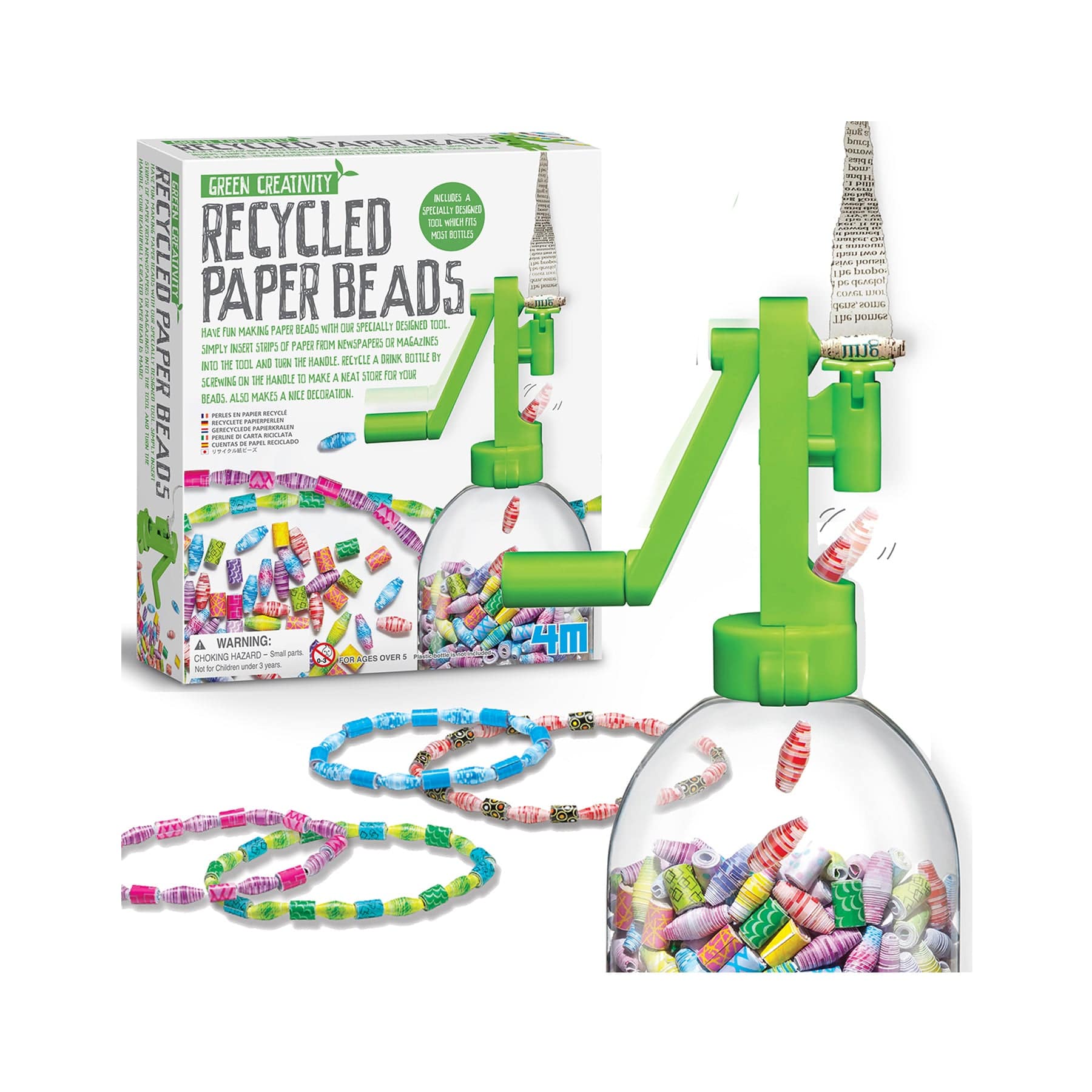 Recycled paper beads kit