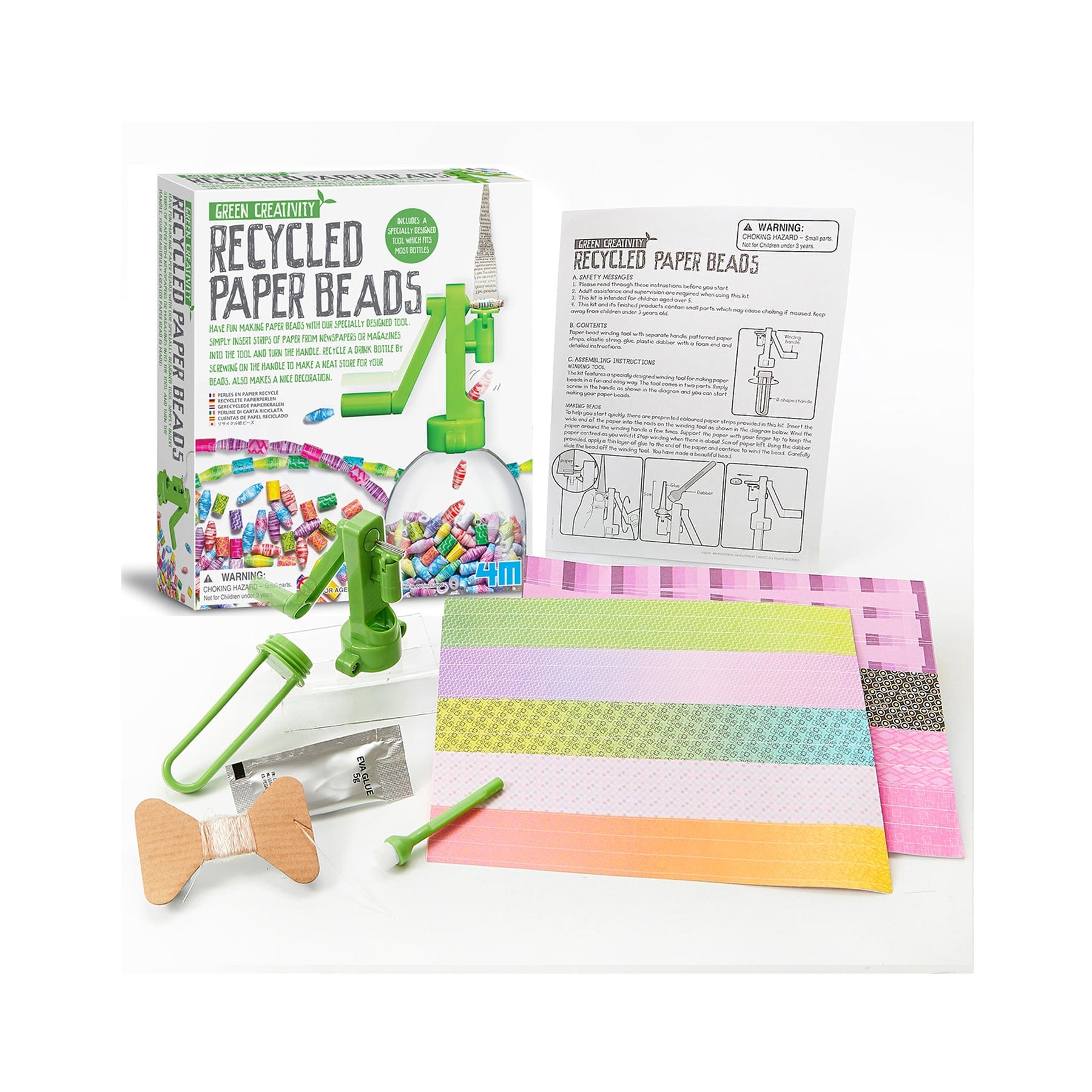 Recycled paper beads kit