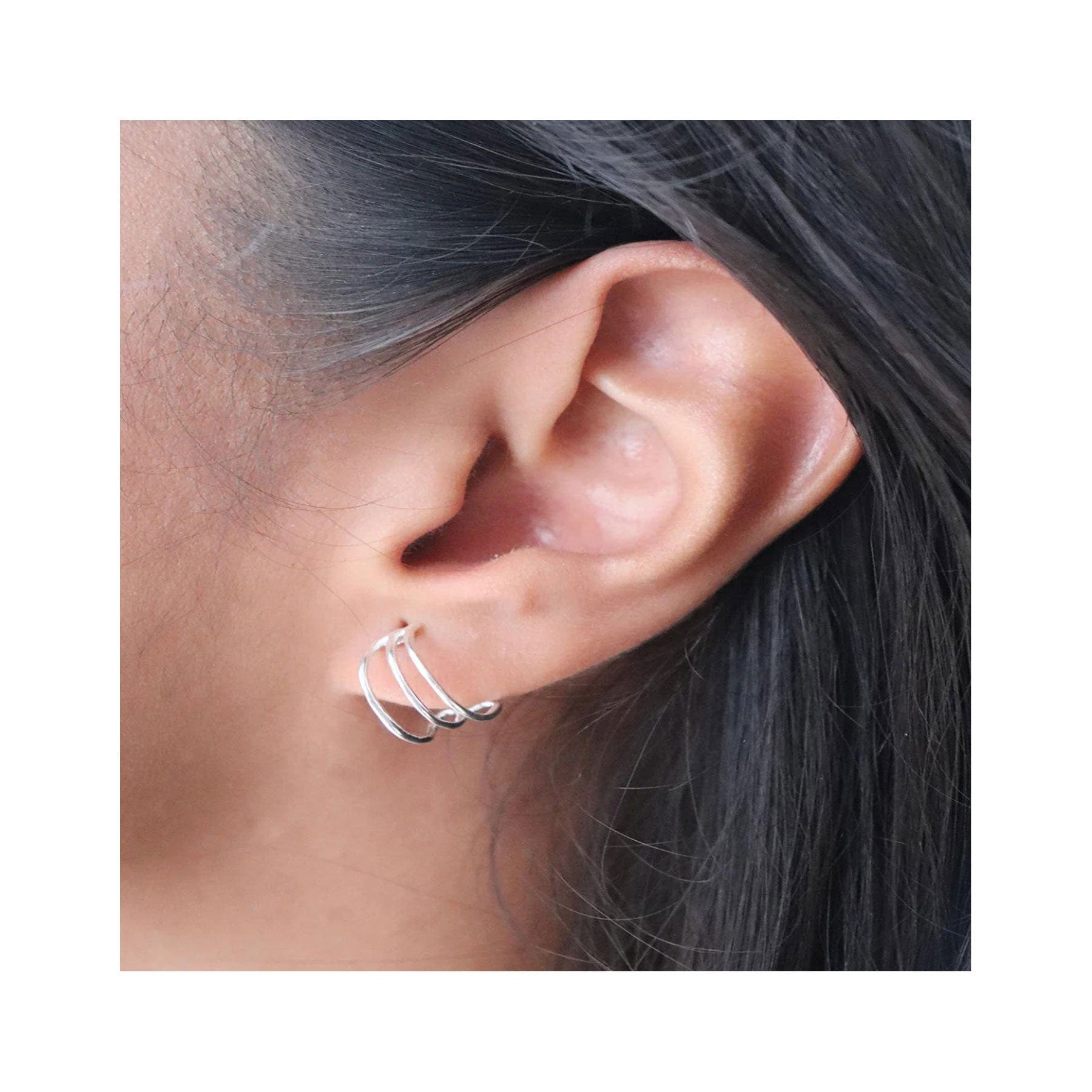 Rekha earring silver