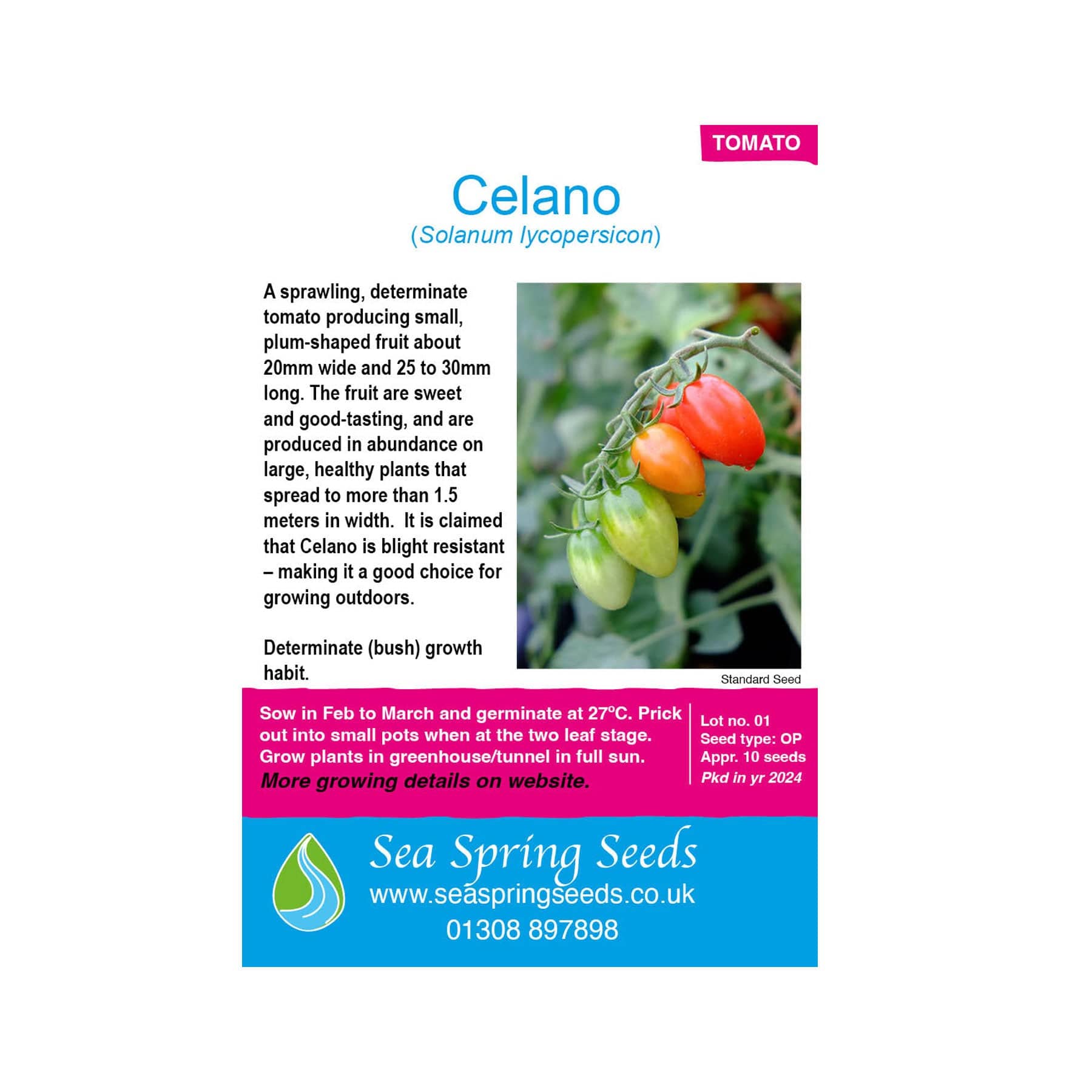 Celano tomato seeds