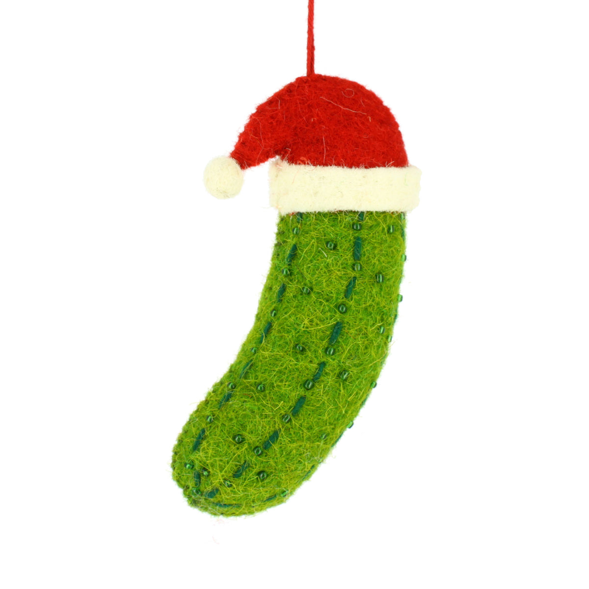 Santa pickle hanging decoration