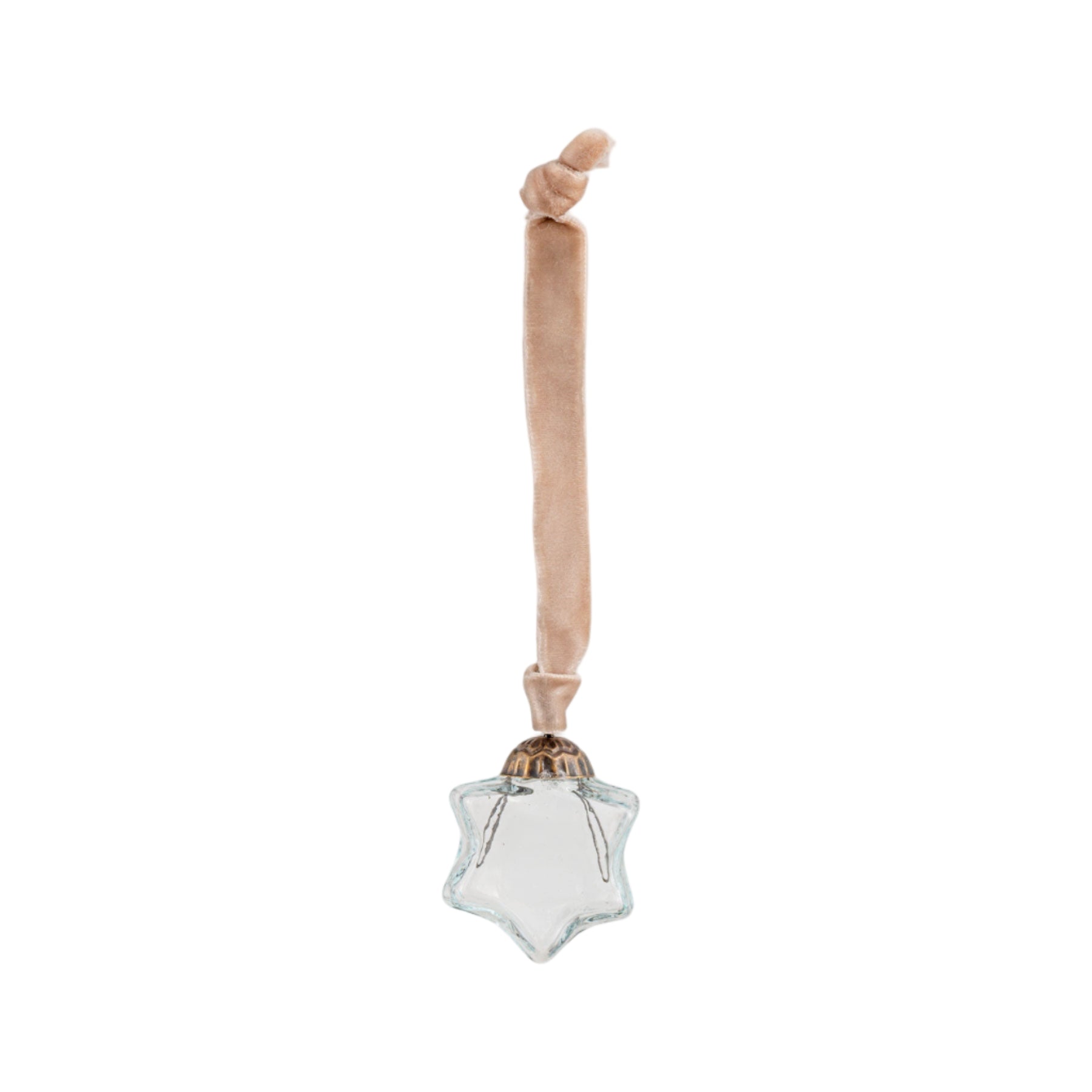 Sardi star bauble clear