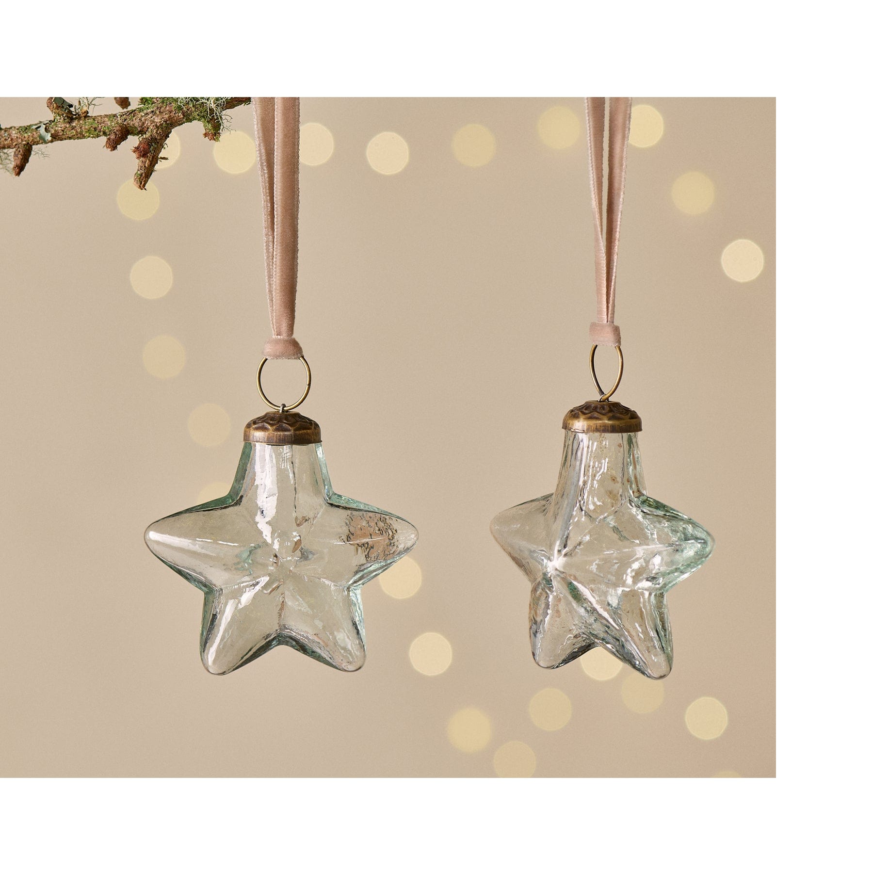 Sardi star bauble clear