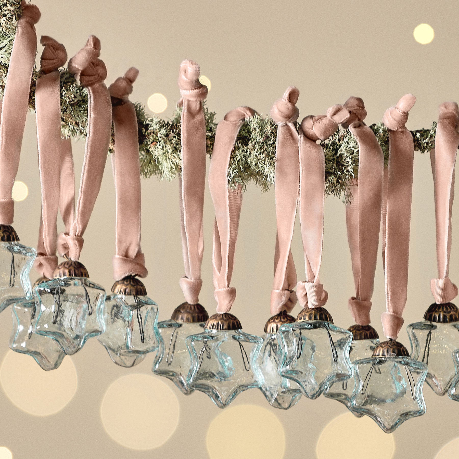 Sardi star bauble clear