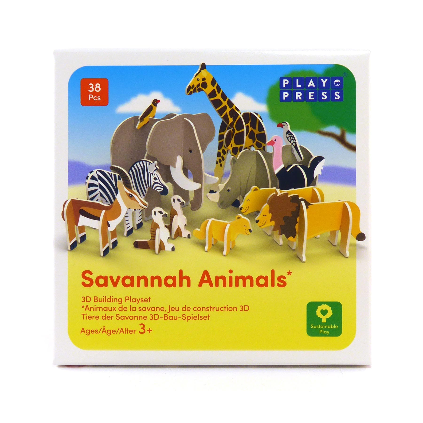Savannah animals playset