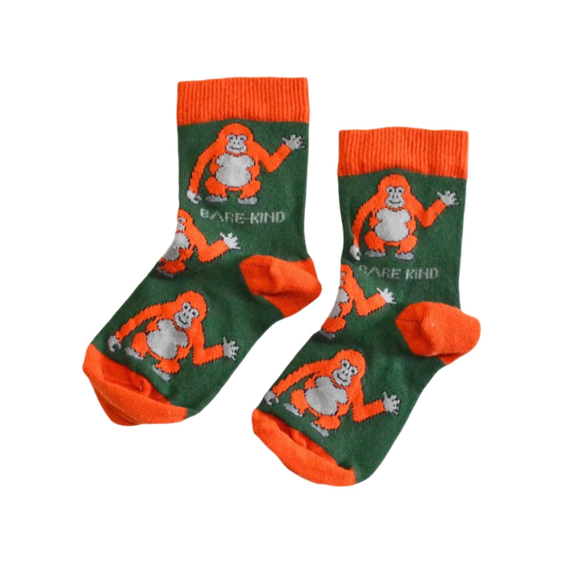 Kids save the orangutans bamboo socks