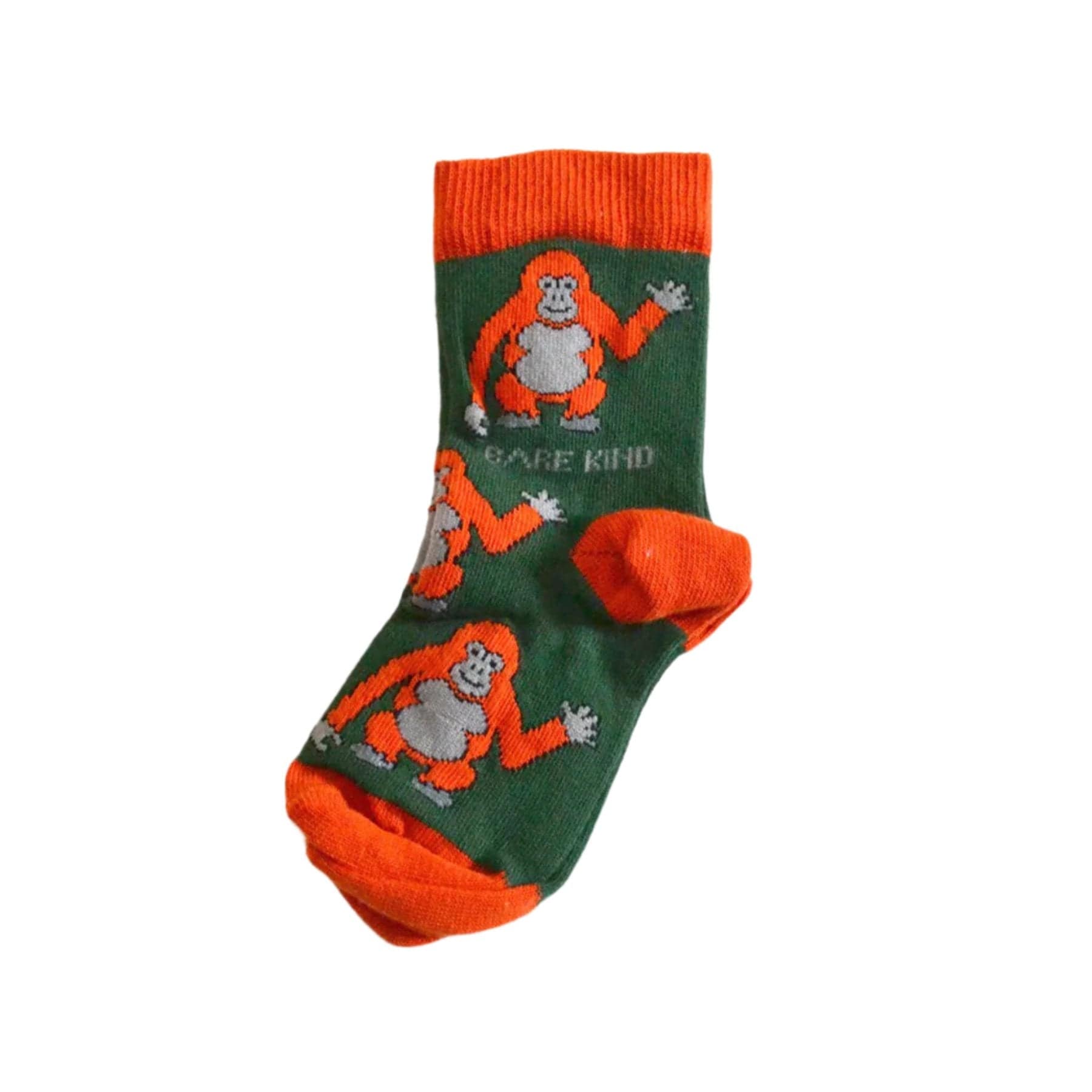 Kids save the orangutans bamboo socks