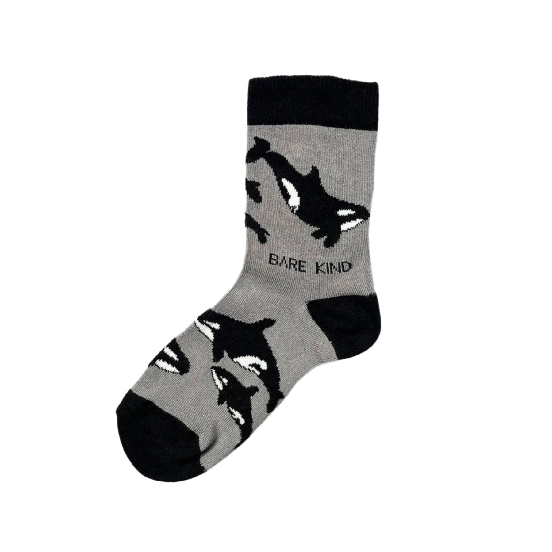 Kids save the orcas bamboo socks