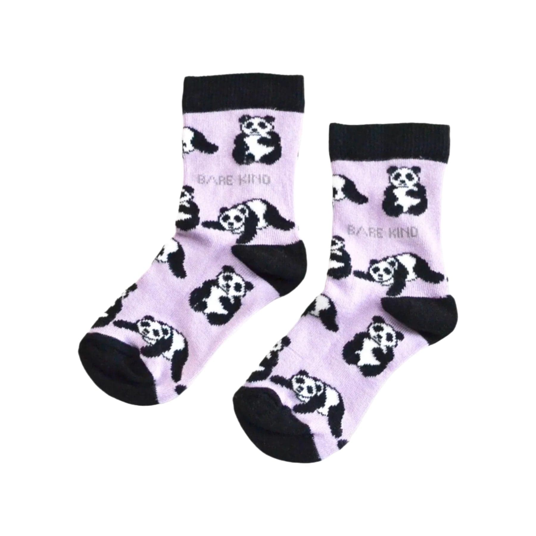 Kids save the pandas bamboo socks