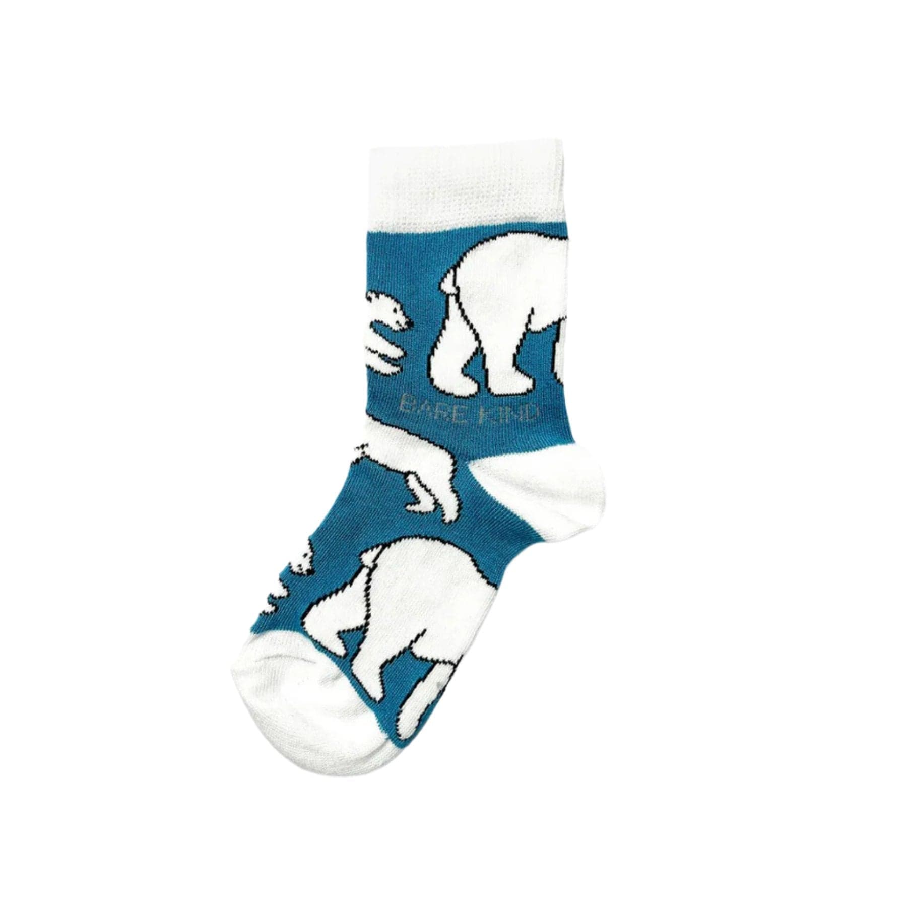 Kids save the polar bears bamboo socks