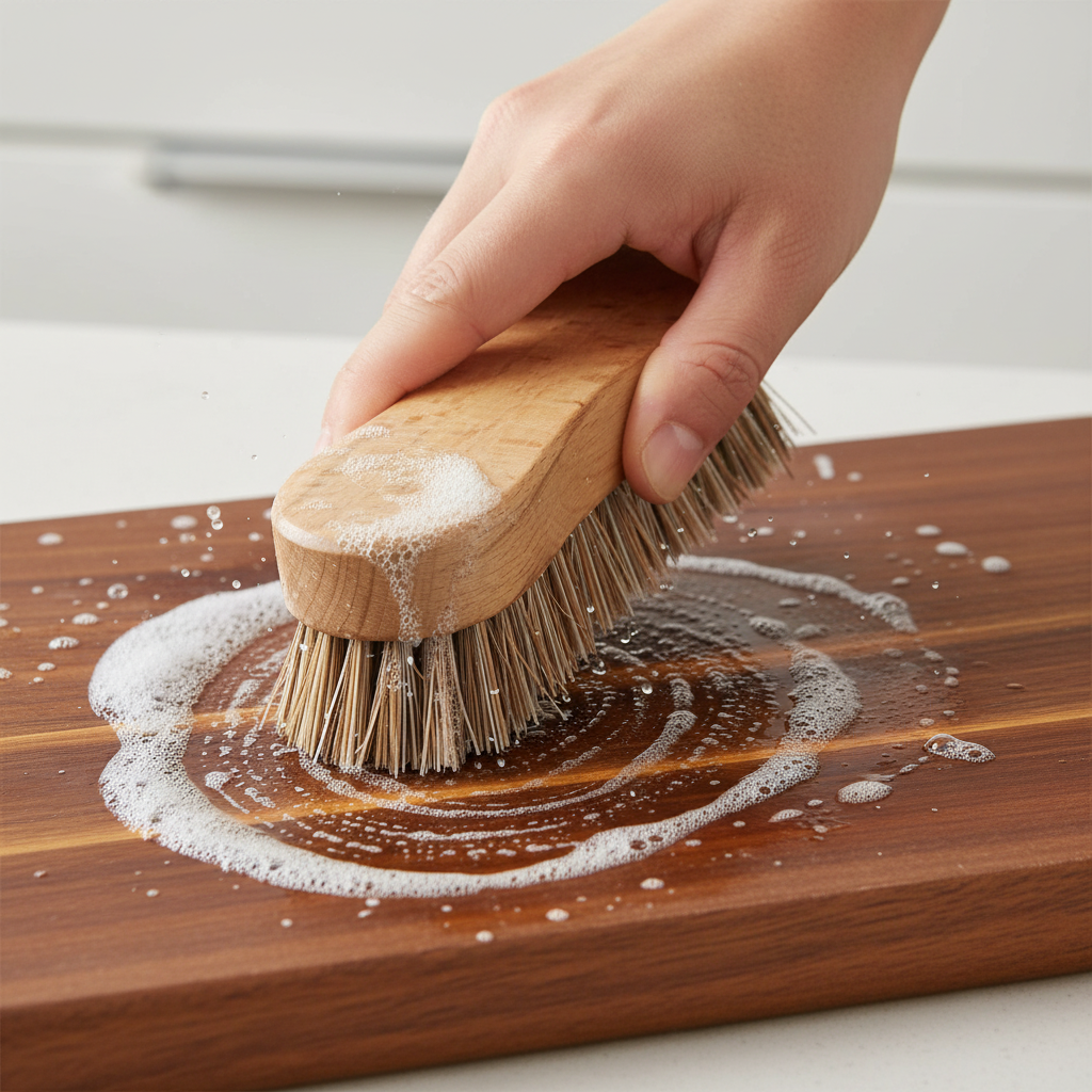 Scrubbing brush 8-shape