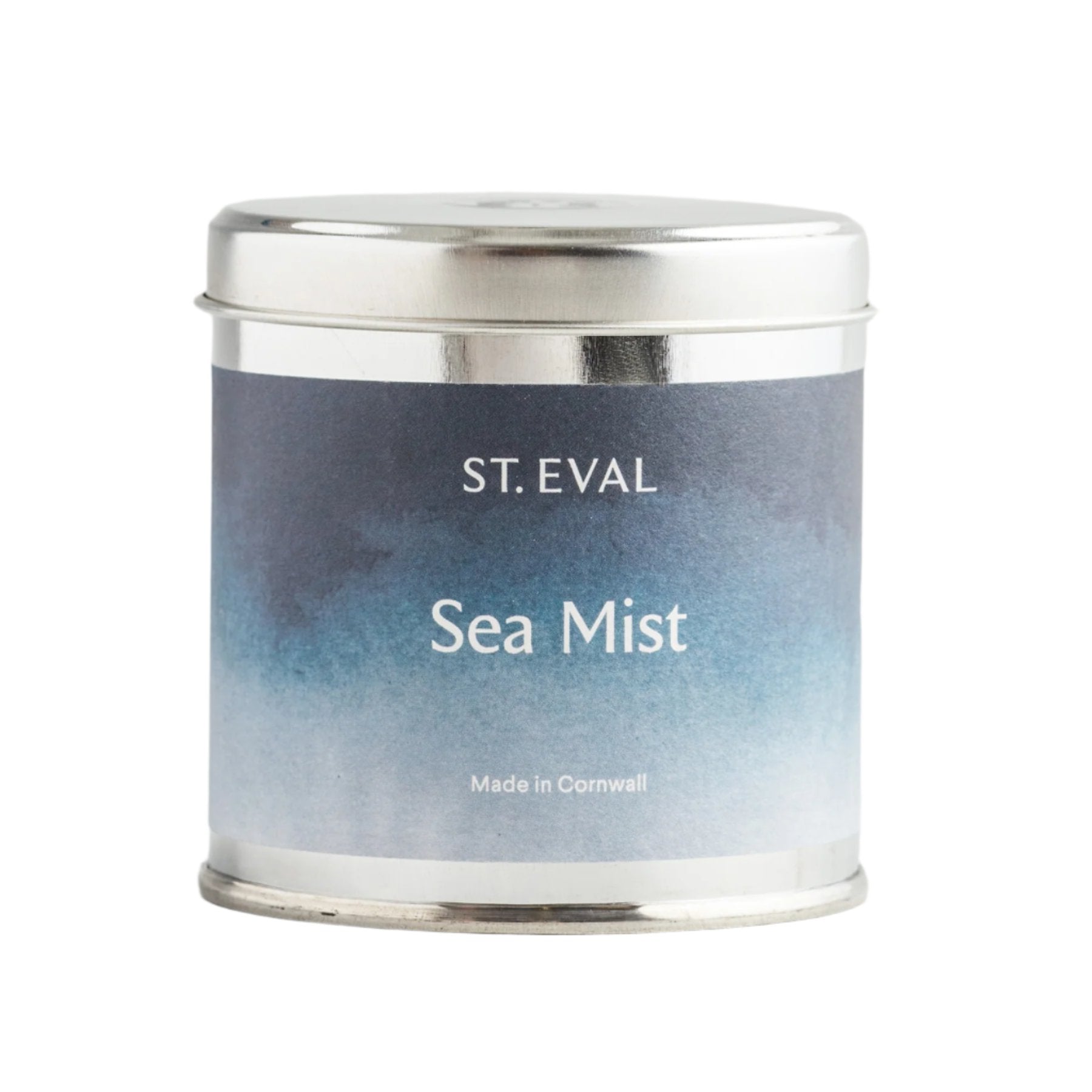 Sea mist scented coastal tin candle