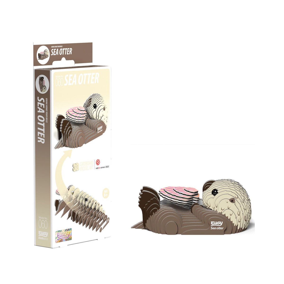Sea otter 3D model kit