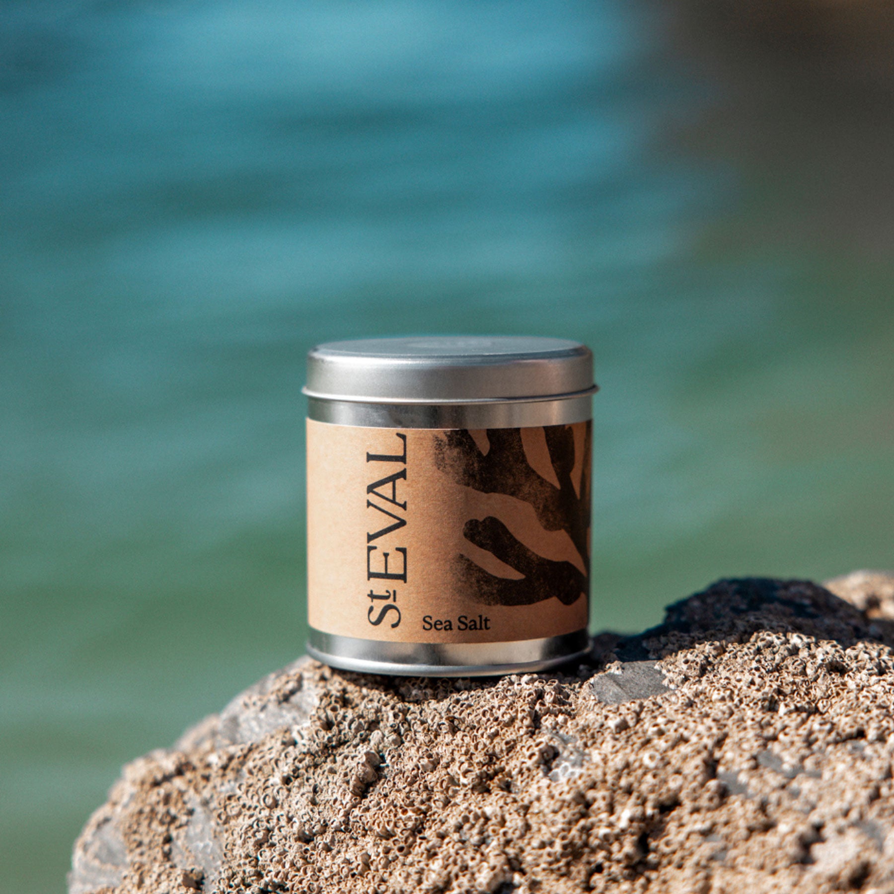 Sea salt scented tin candle