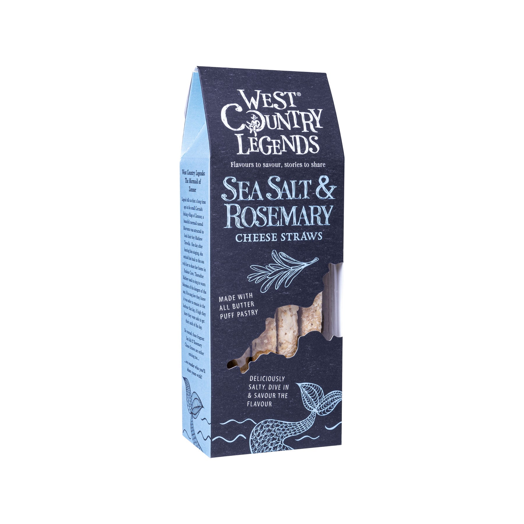 Sea salt & rosemary cheese straws 100g