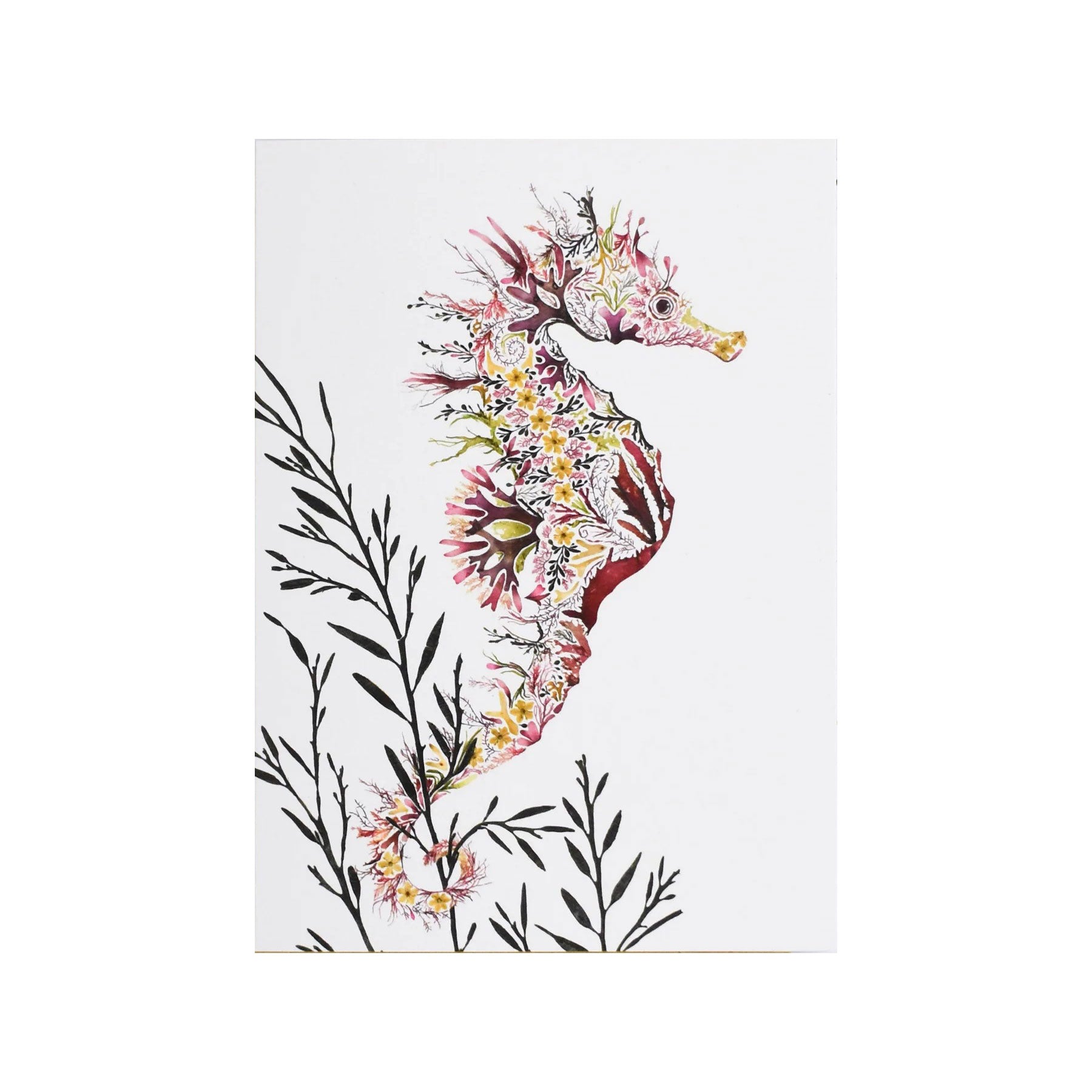 Seahorse greetings card