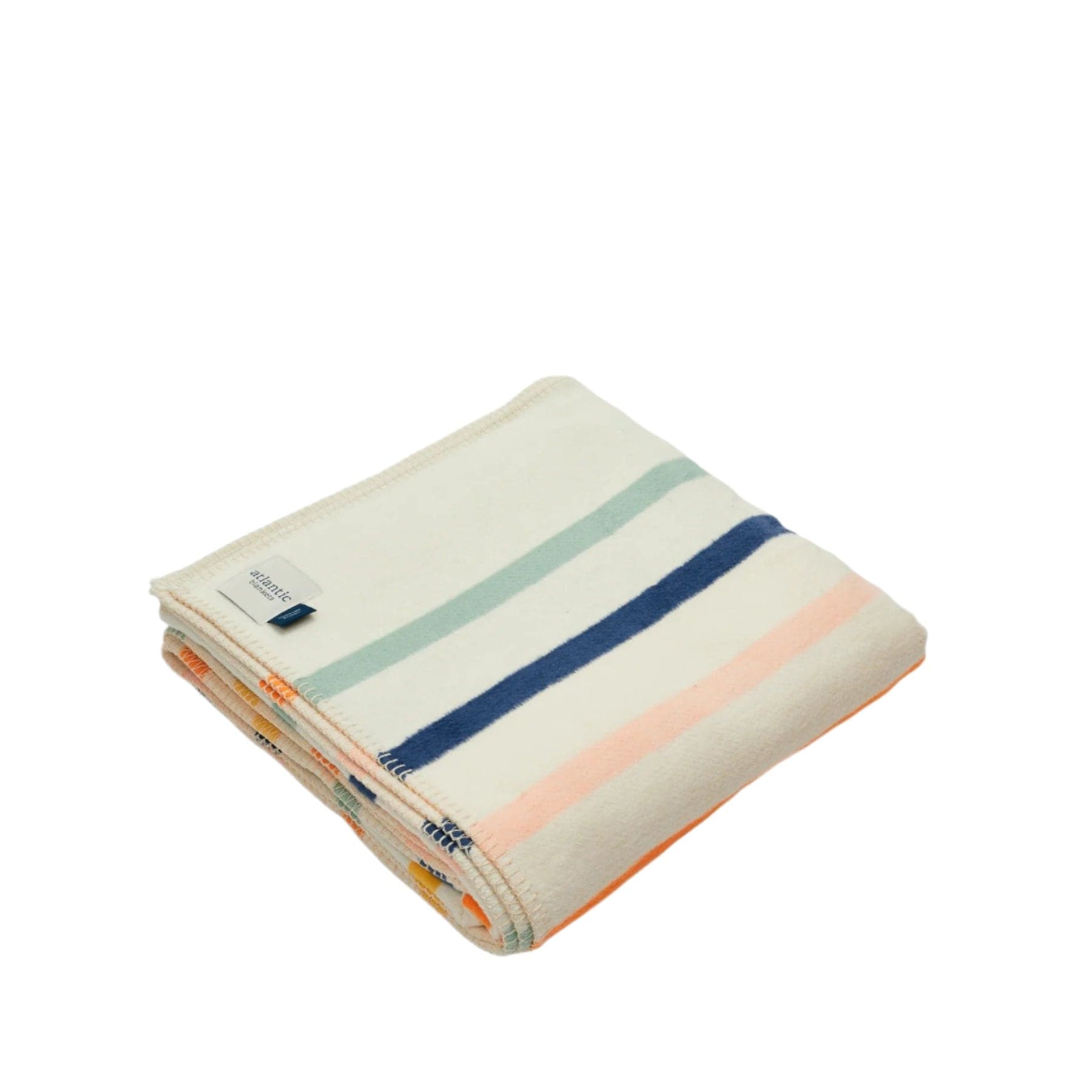 Seakind stripe recycled cotton blanket