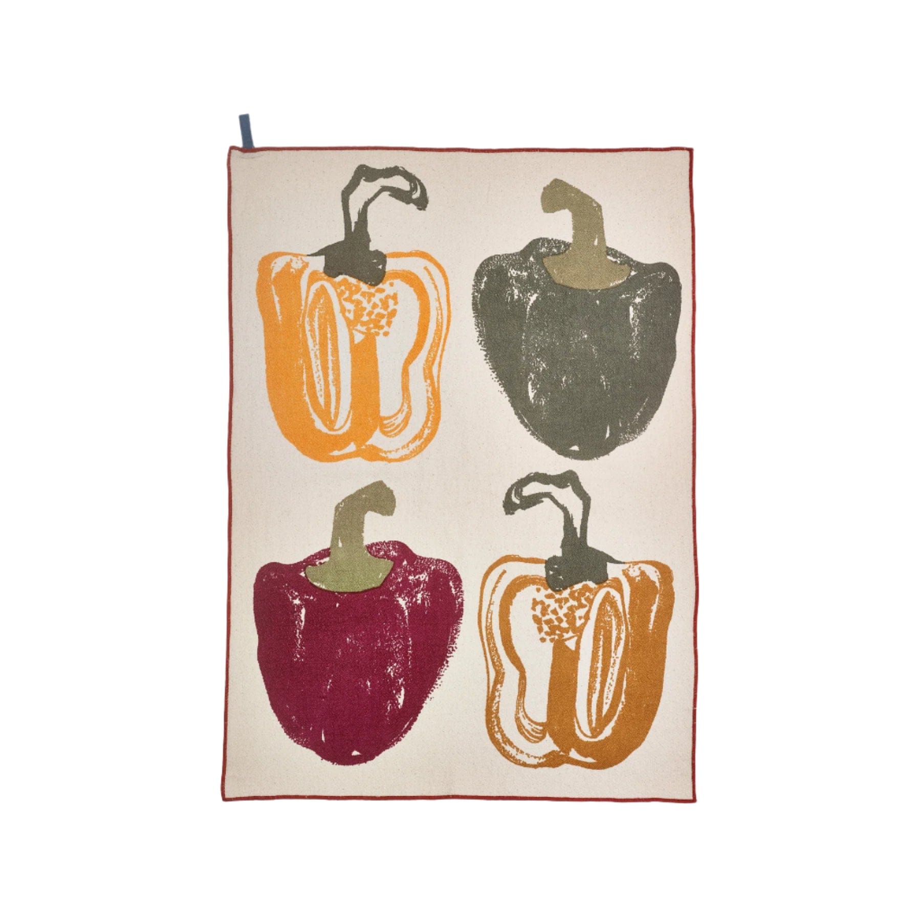 Set of 2 tea towels - peppers