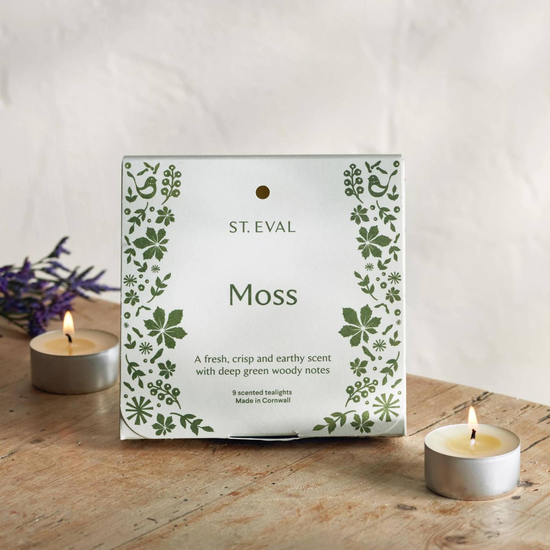 Moss scented tealights