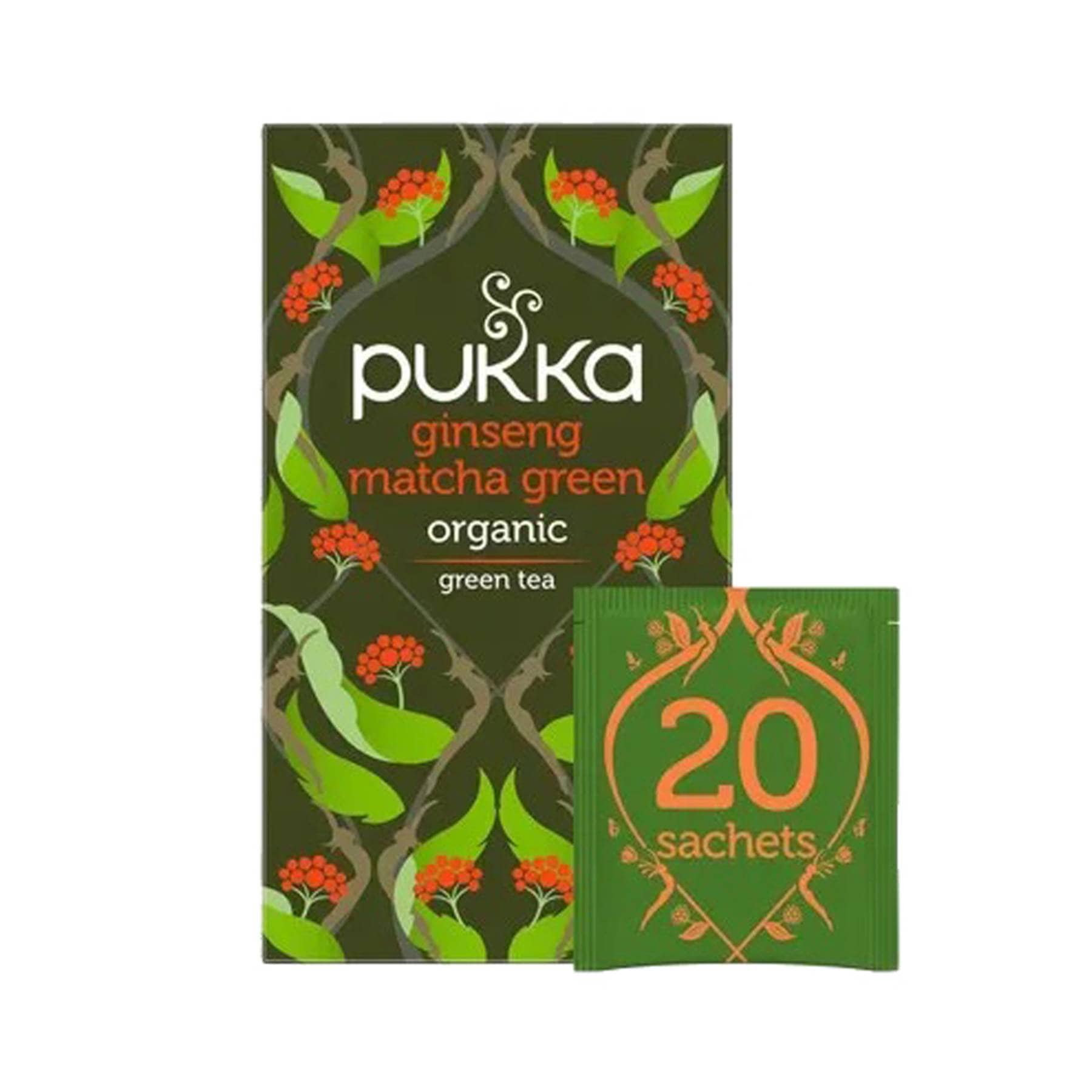 Pukka ginseng matcha green 20 tea bags