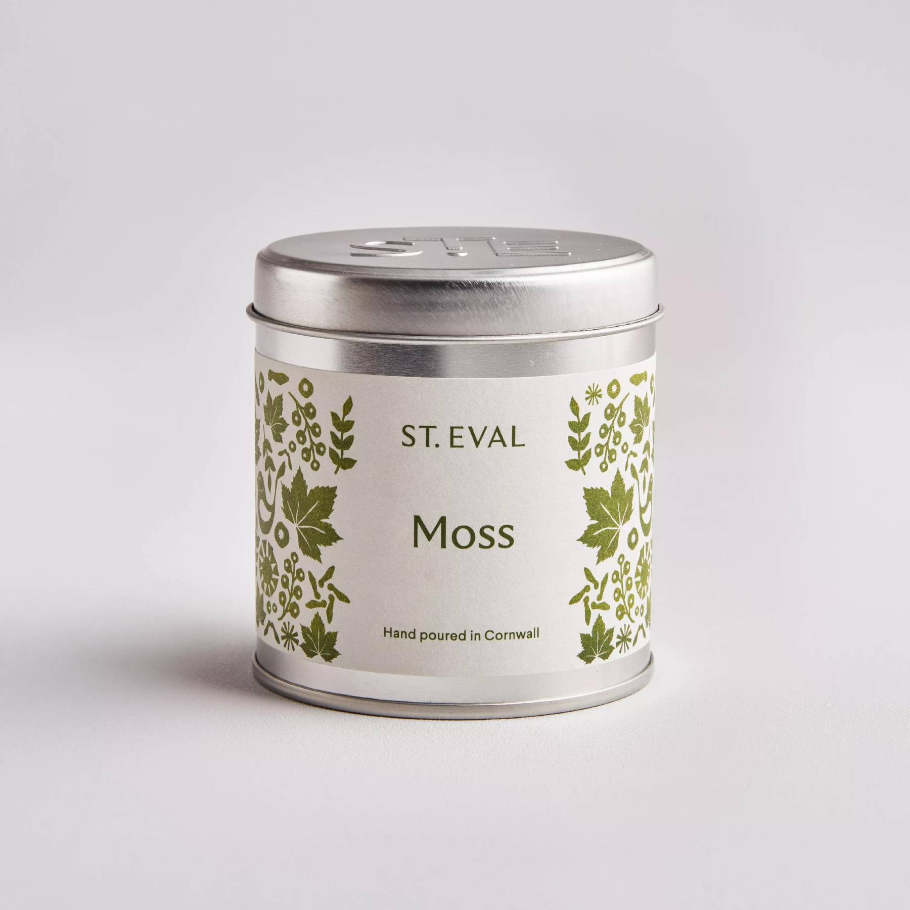 Moss scented tin candle