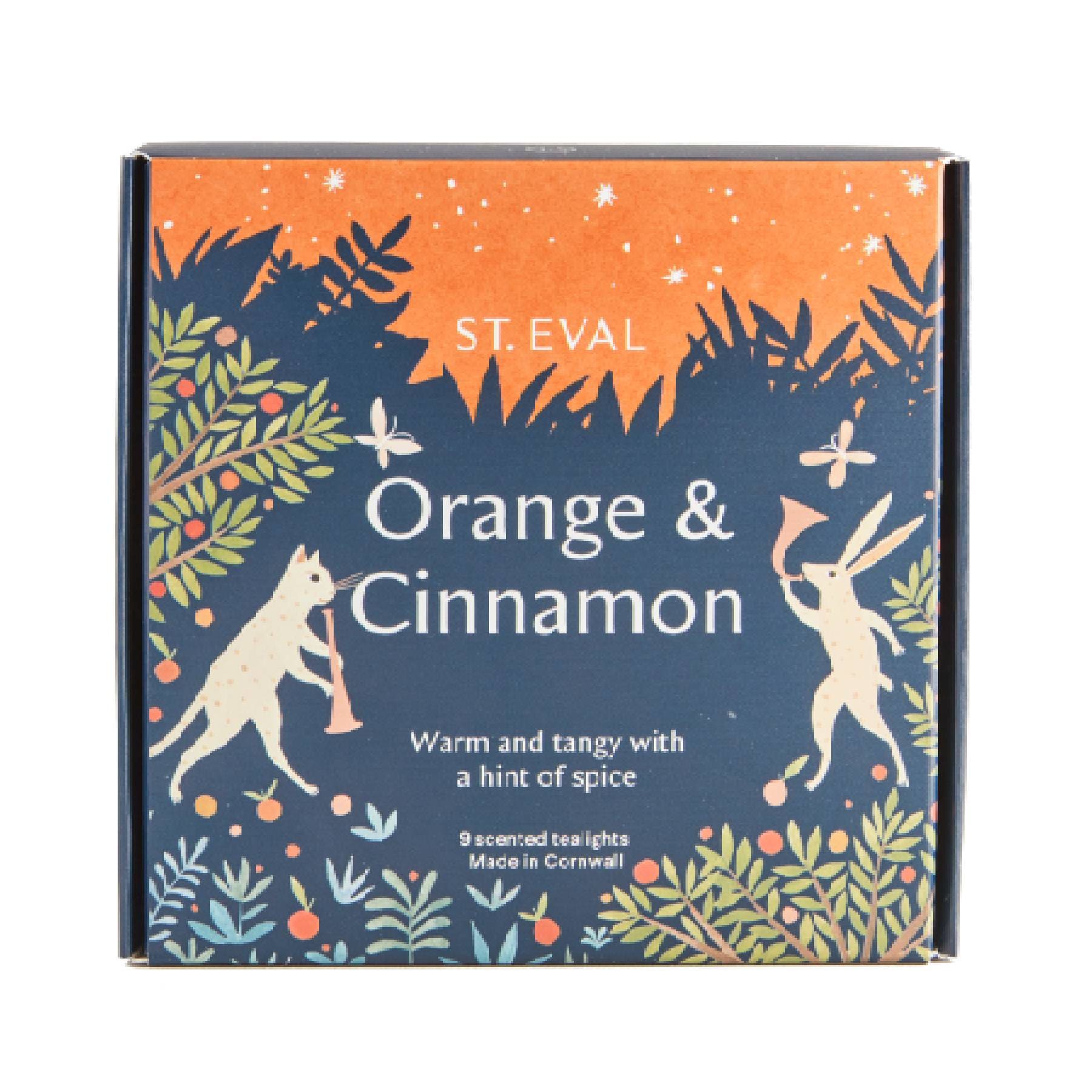 Orange & cinnamon scented tealights