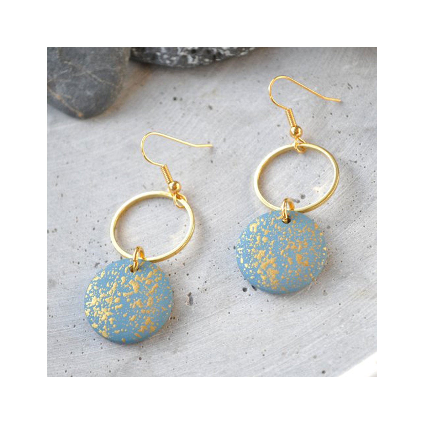 Shoreline slate earrings