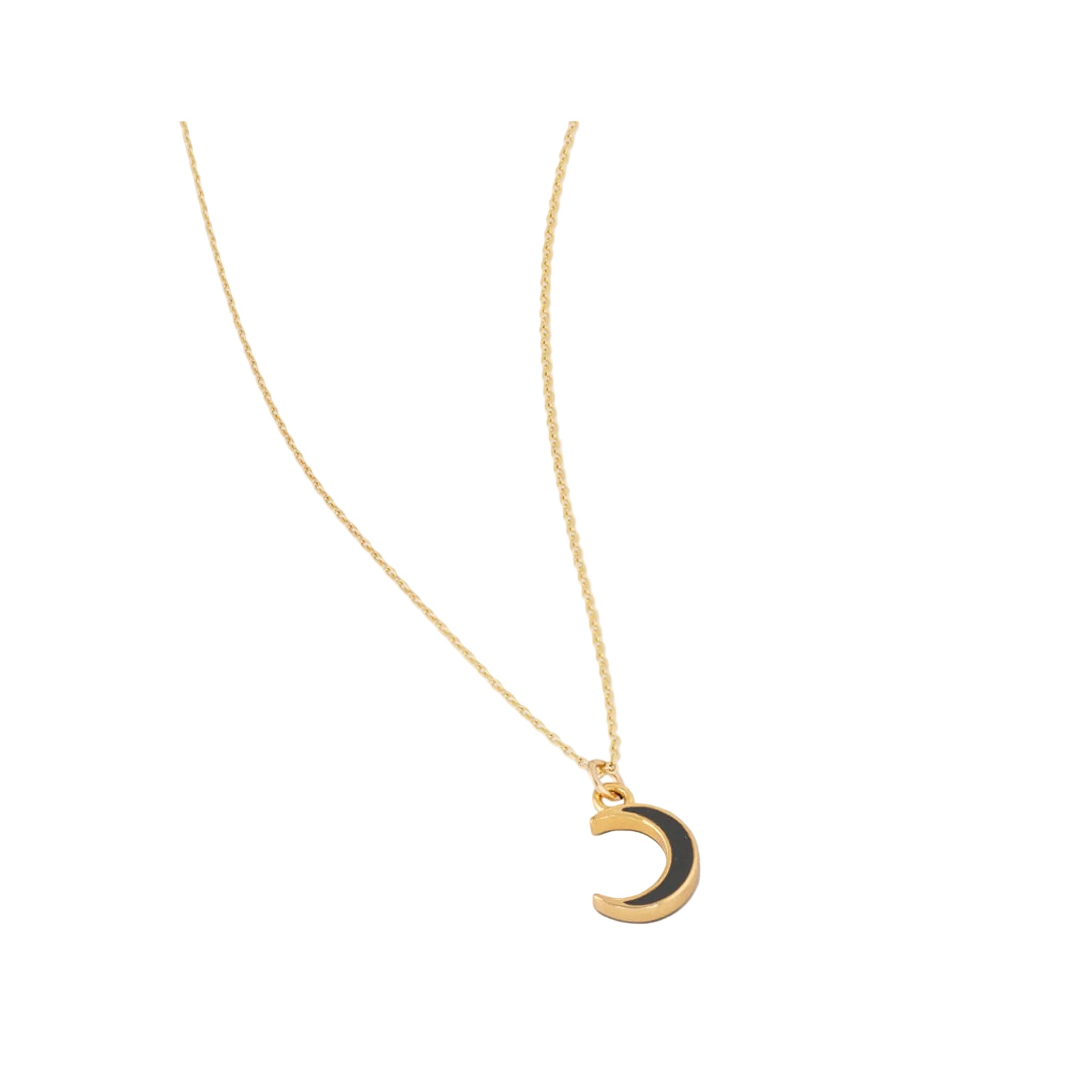 Slate moon necklace